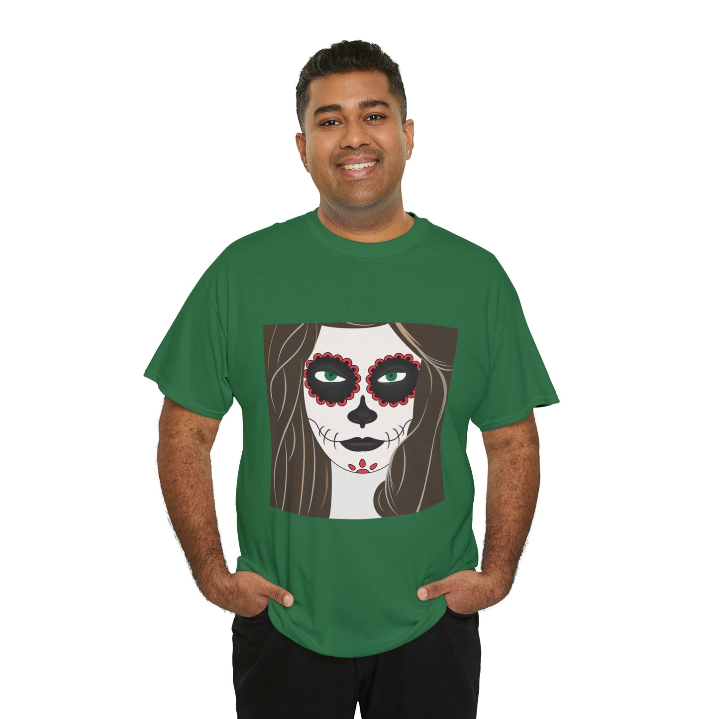 Halloween Day of the Dead 02 - Unisex Heavy Cotton Tee