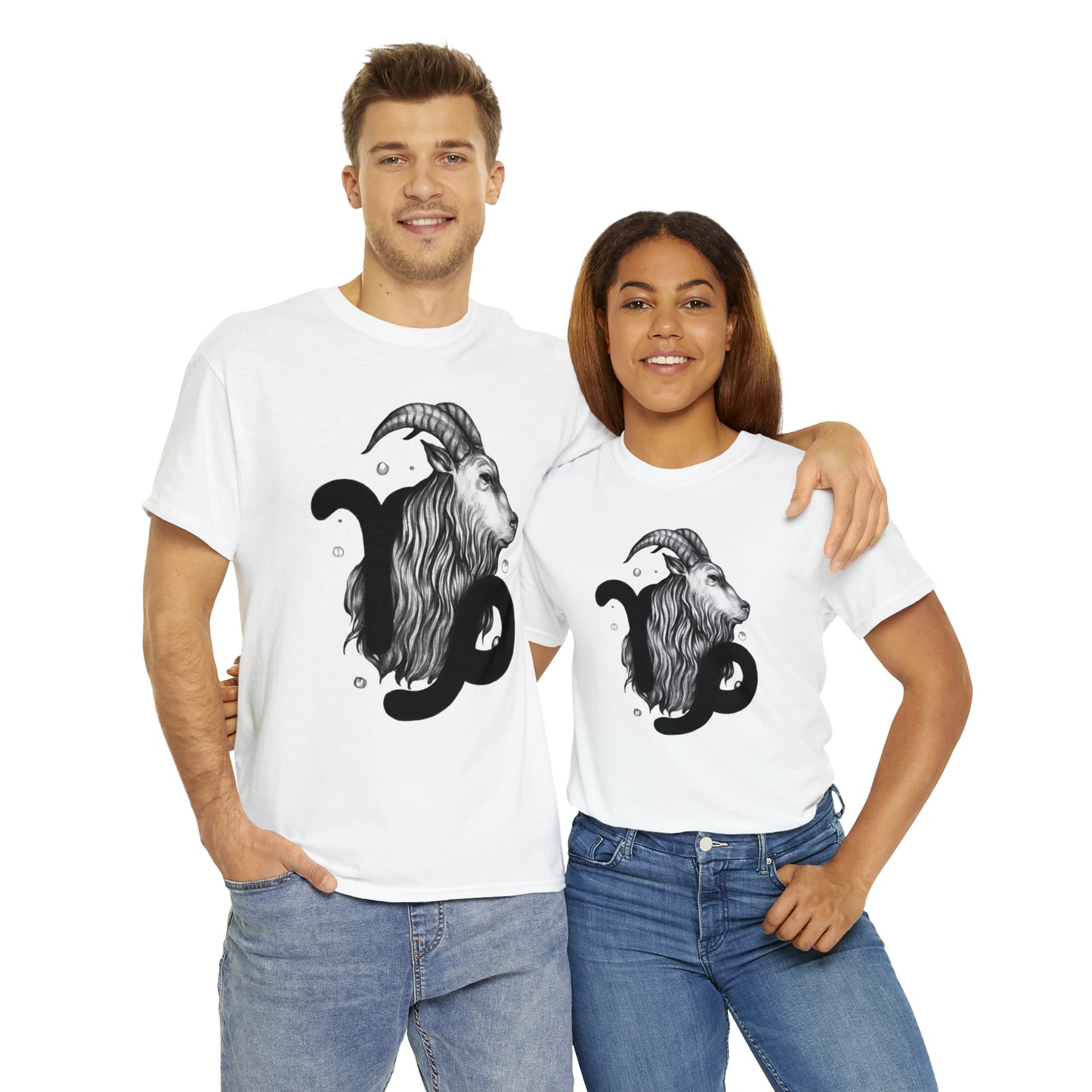 Capricorn Zodiac Sign - Unisex Heavy Cotton Tee
