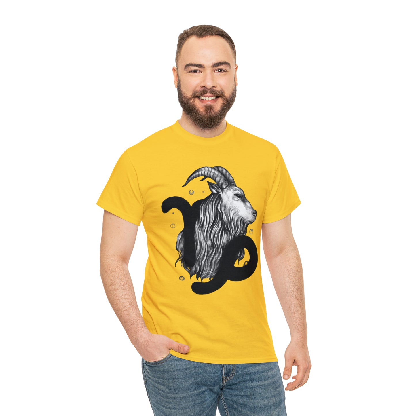 Capricorn Zodiac Sign - Unisex Heavy Cotton Tee