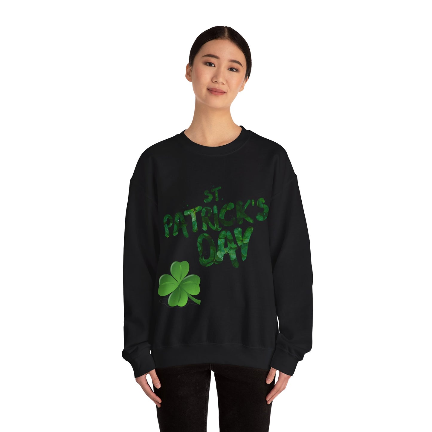 St. Patricks Day - 4 Leaf Clover Lucky Unisex Heavy Sweatshirt
