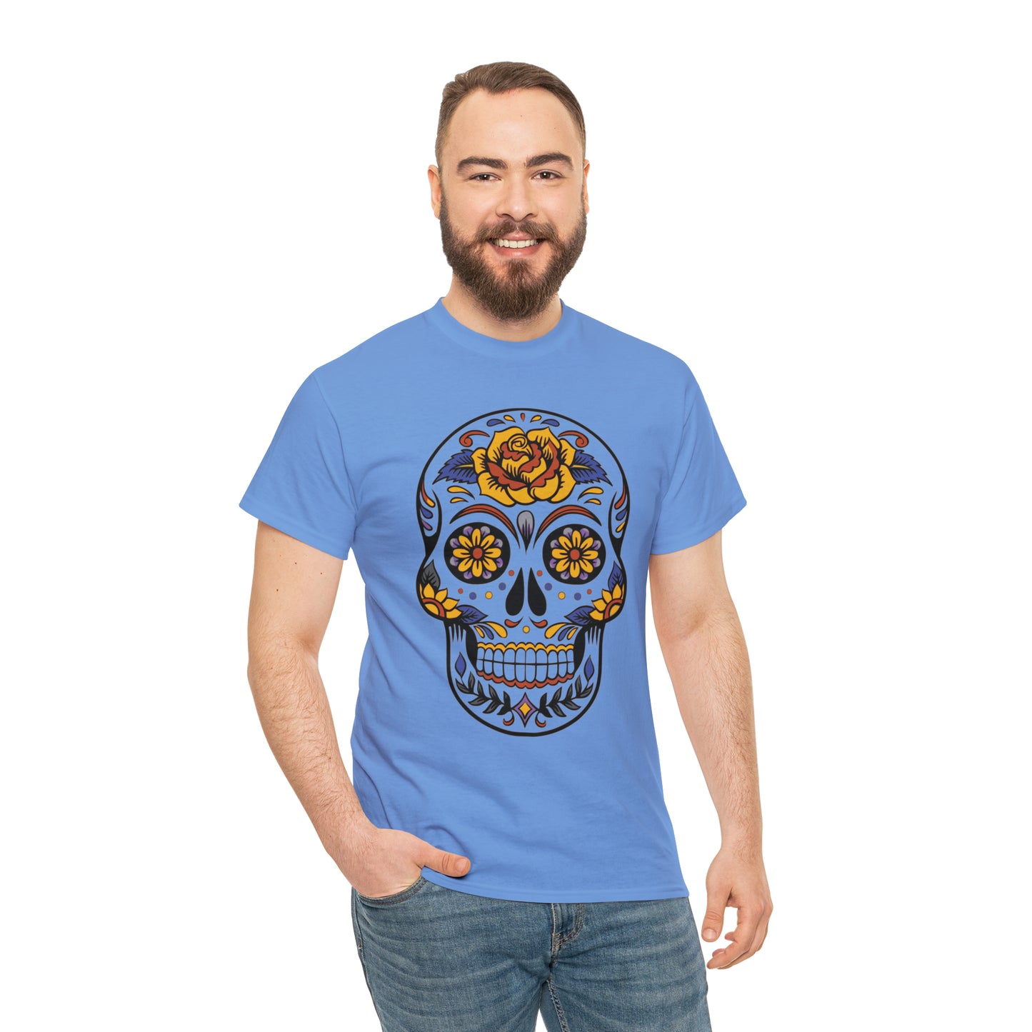 Halloween Day of the Dead 03 - Unisex Heavy Cotton Tee
