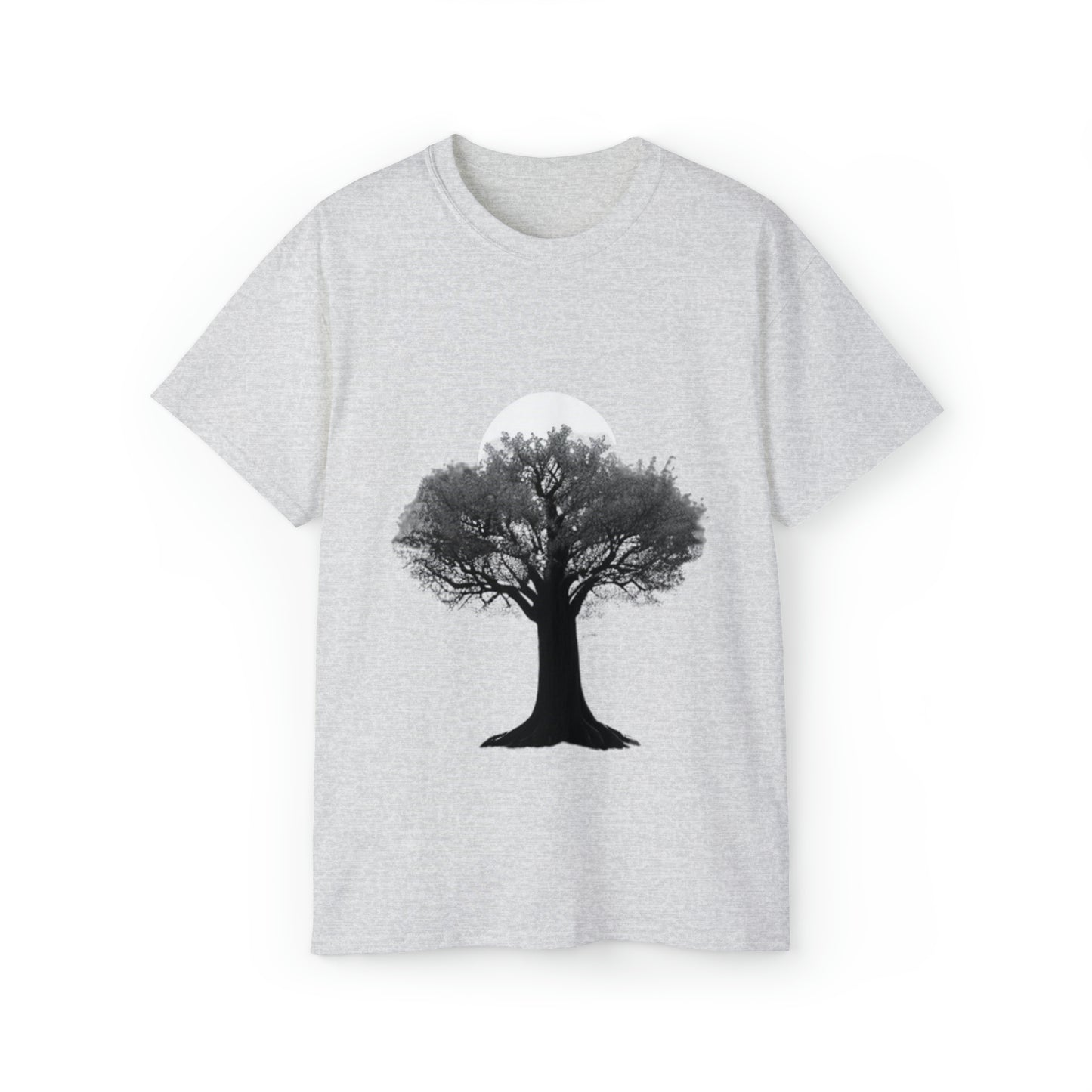Halloween Scary Tree and Moon - Unisex Ultra Cotton Tee