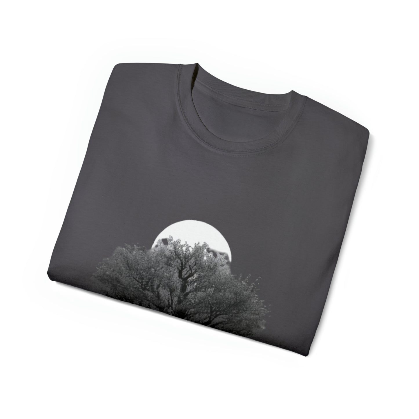 Halloween Scary Tree and Moon - Unisex Ultra Cotton Tee
