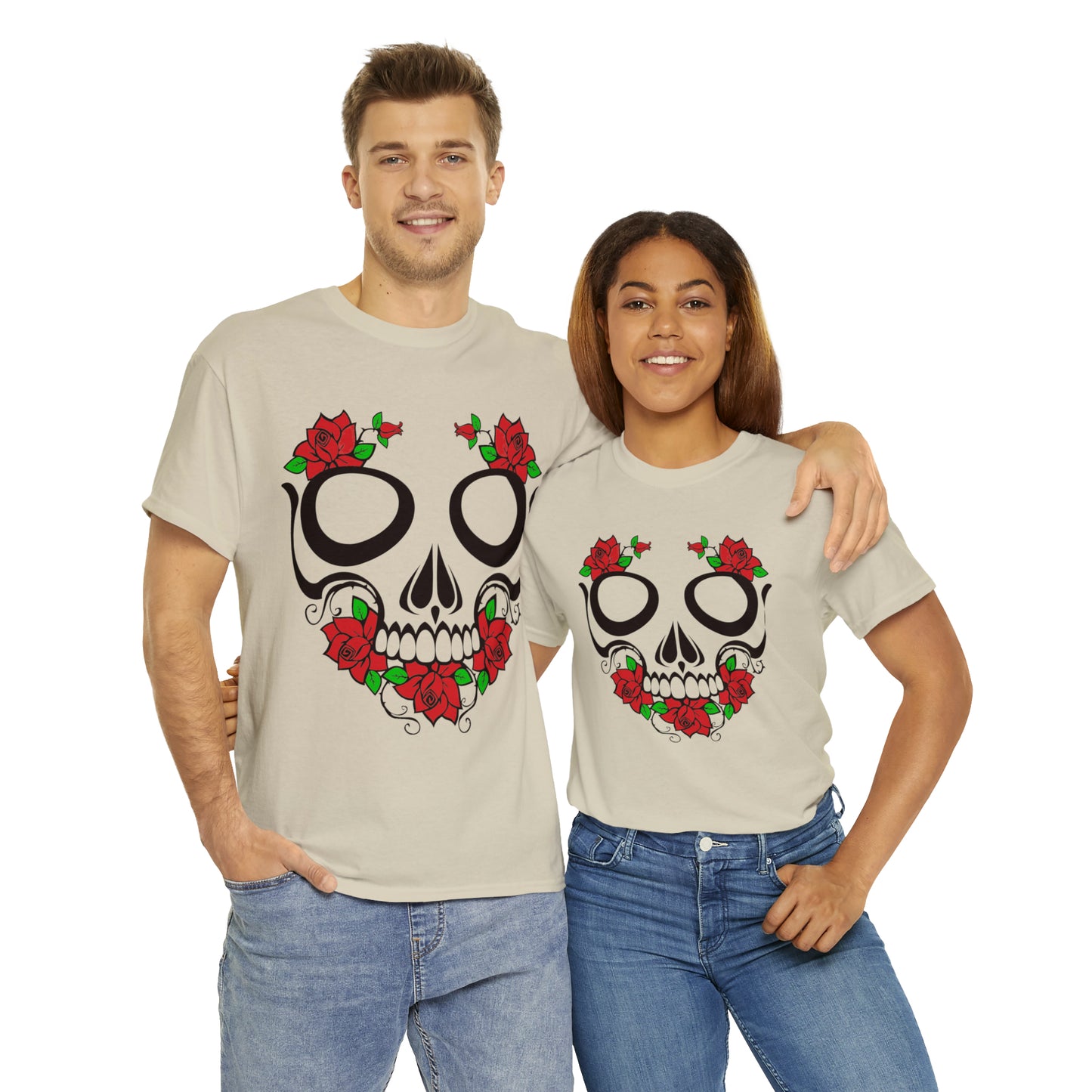Halloween Day of the Dead 01 - Unisex Heavy Cotton Tee