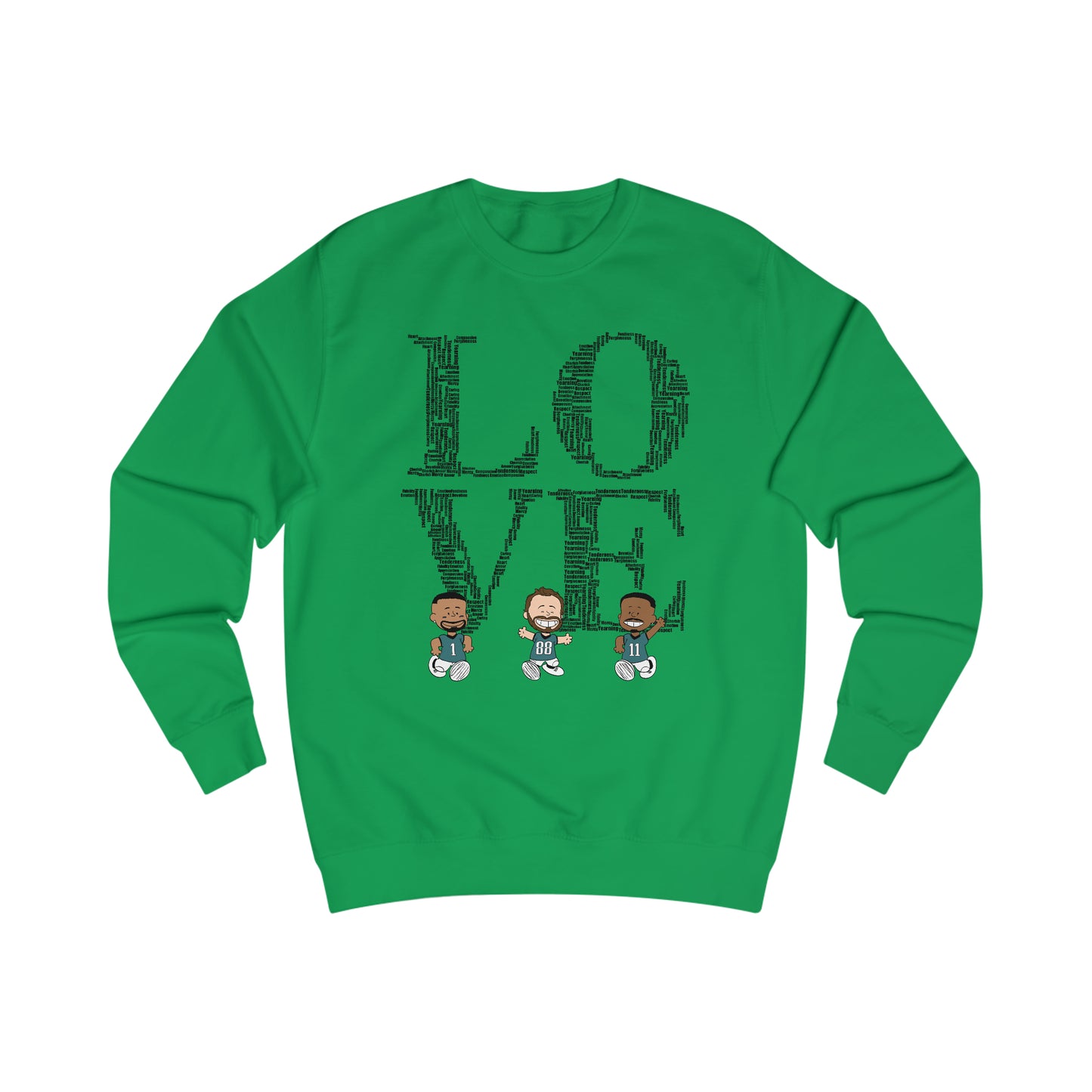 Philadelphia Eagles Valentine's - LOVE V2 Unisex Sweatshirt