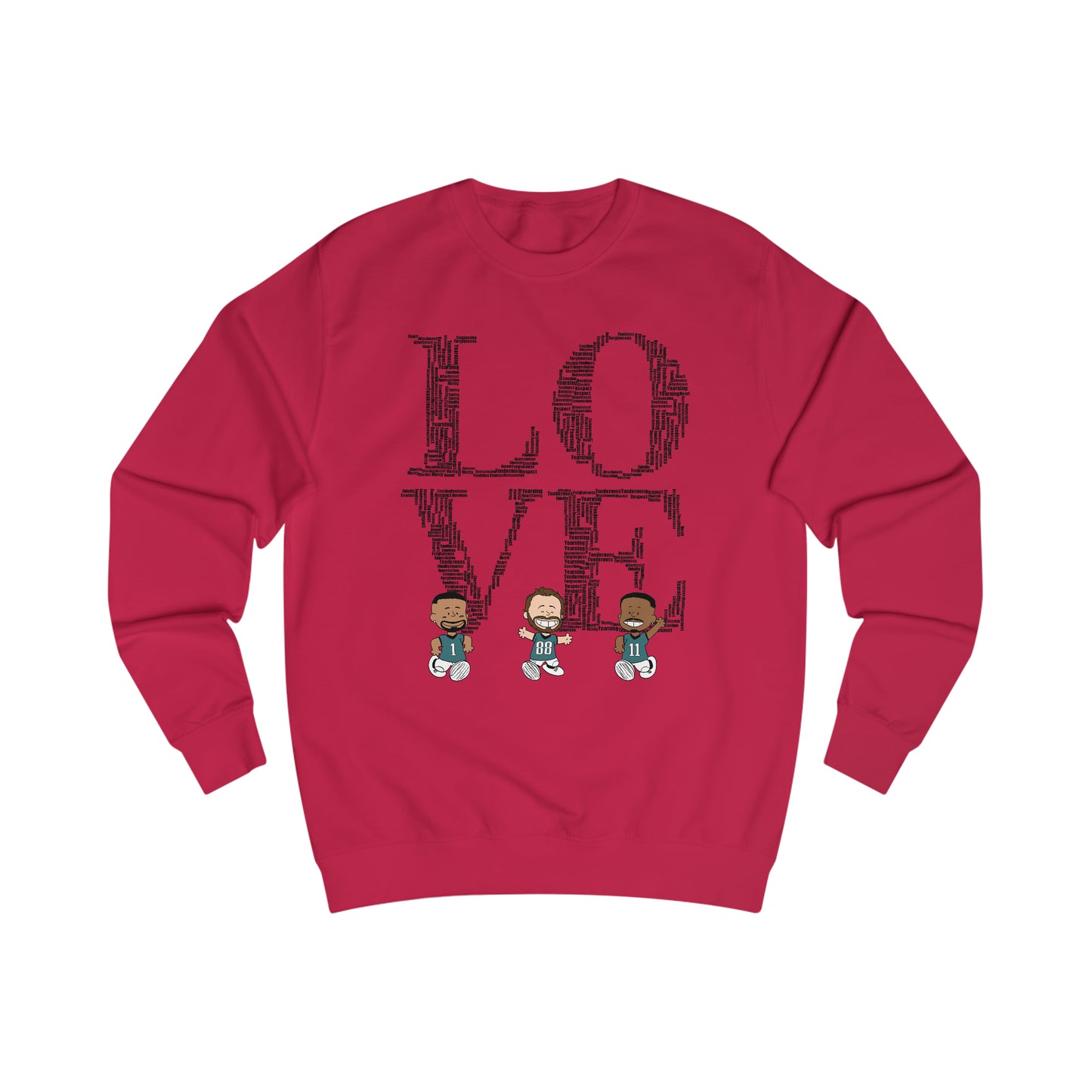 Philadelphia Eagles Valentine's - LOVE V2 Unisex Sweatshirt