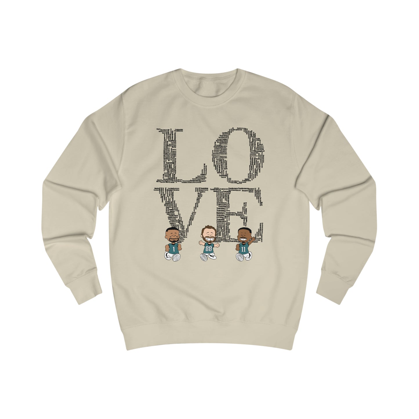Philadelphia Eagles Valentine's - LOVE V2 Unisex Sweatshirt