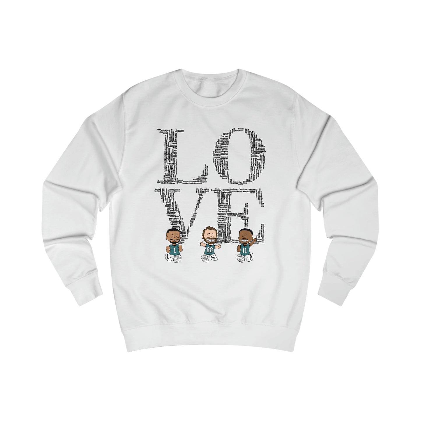 Philadelphia Eagles Valentine's - LOVE V2 Unisex Sweatshirt