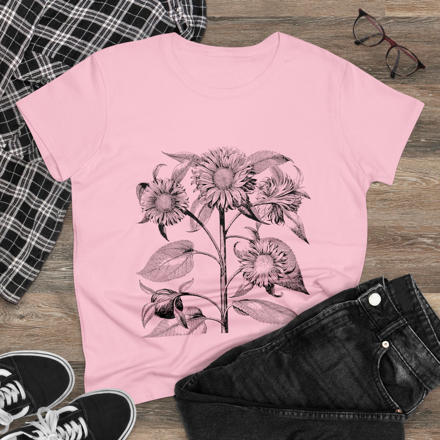 Sun Flower # 2 - Women's Midweight Cotton Tee