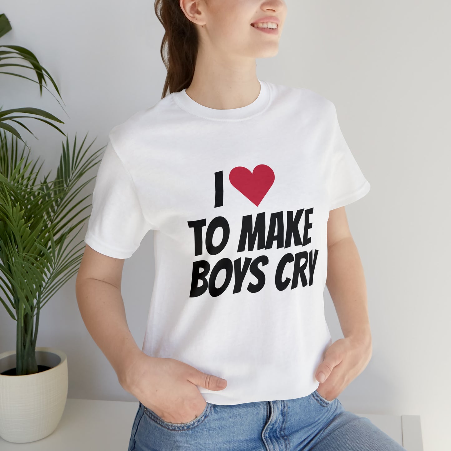 Make Boys Cry - Unisex Jersey Short Sleeve Tee