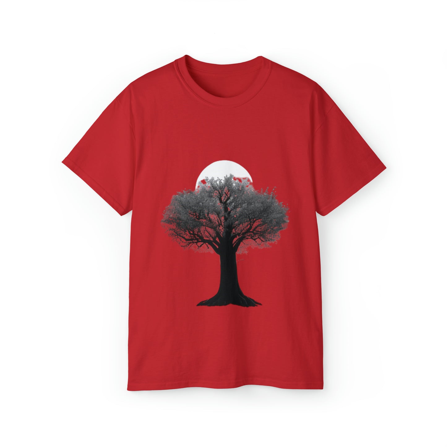 Halloween Scary Tree and Moon - Unisex Ultra Cotton Tee