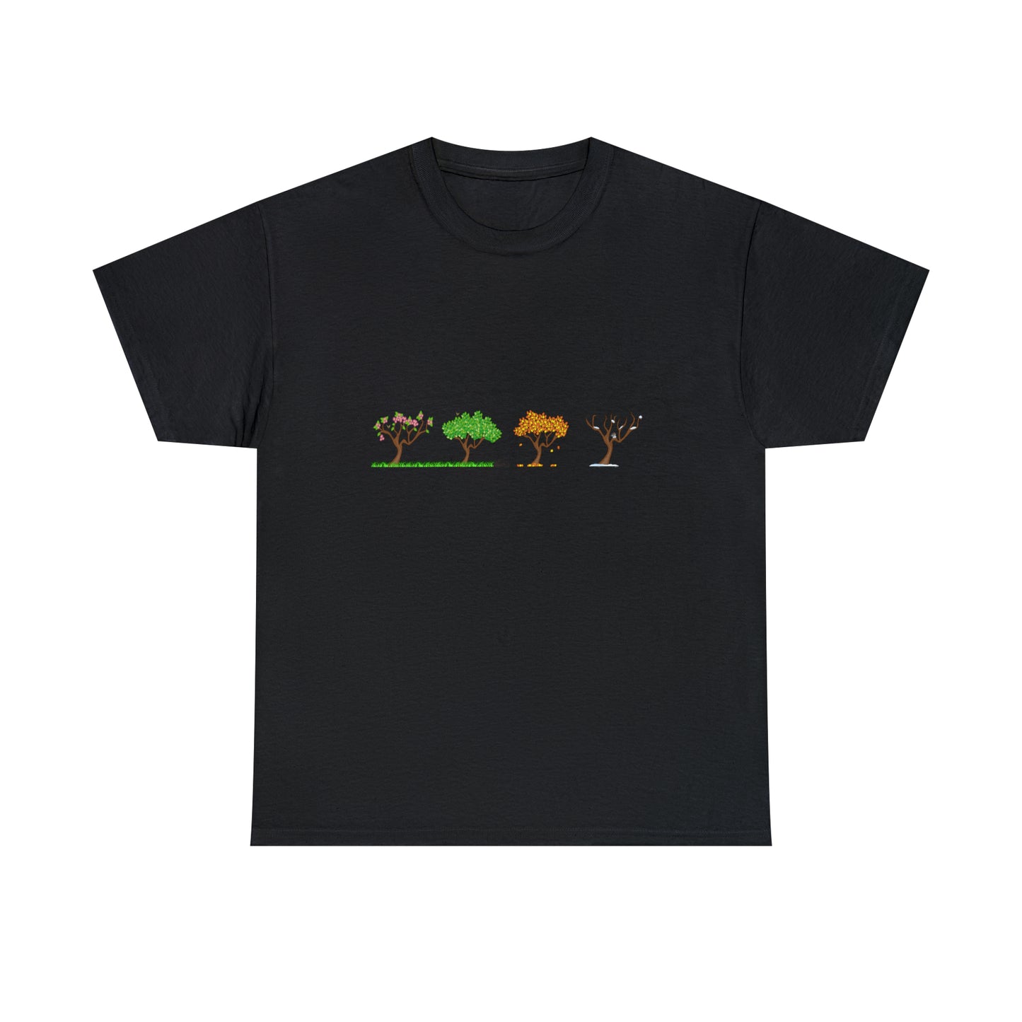 Fall Autumn Trees 01 - Unisex Heavy Cotton Tee