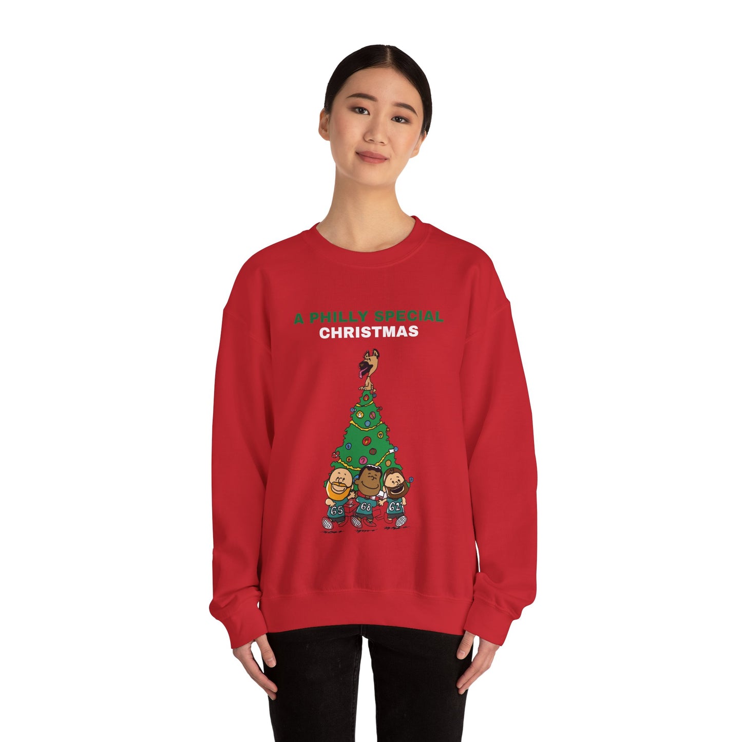 Philadelphia Eagles Christmas 02 - Unisex Heavy Crewneck Sweatshirt