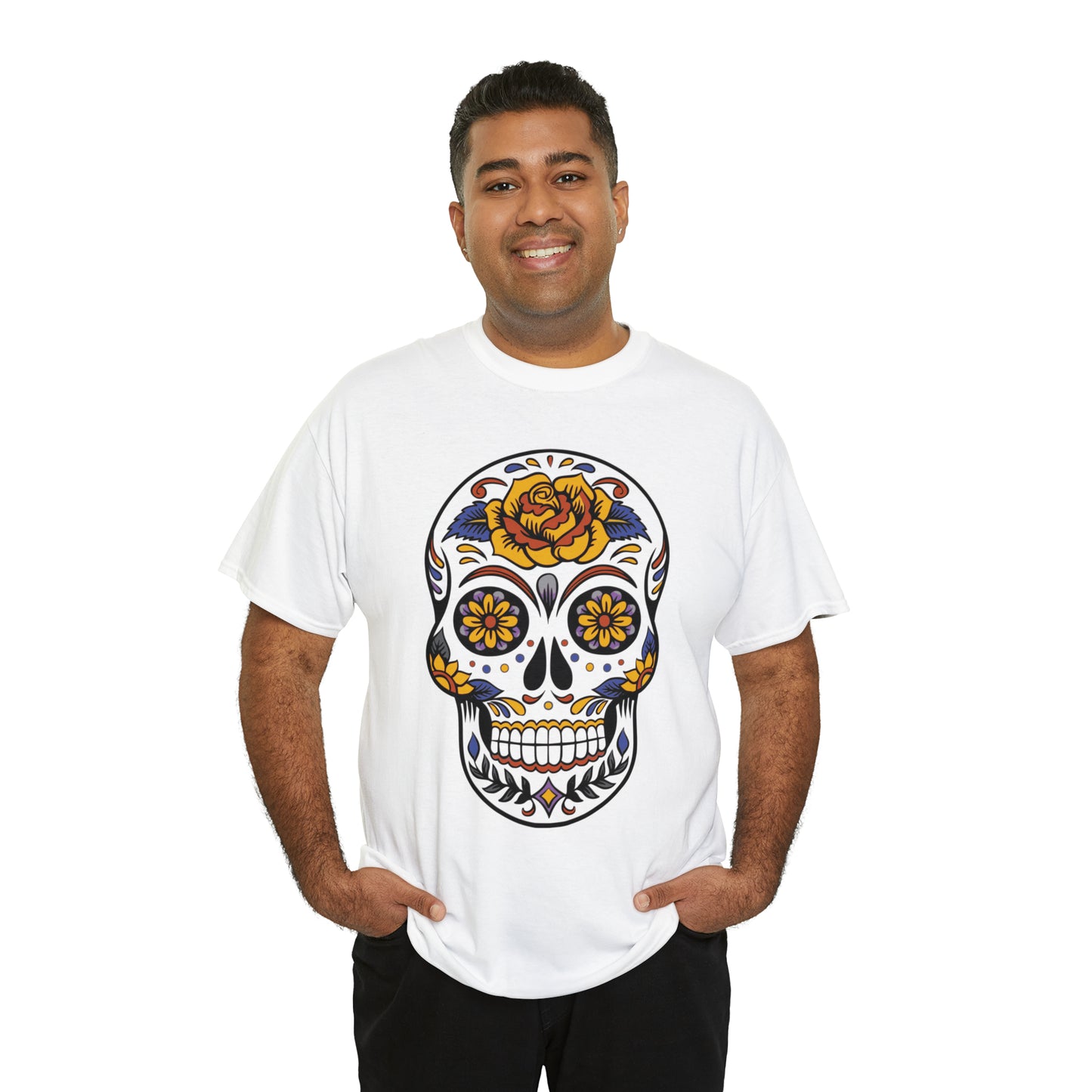 Halloween Day of the Dead 03 - Unisex Heavy Cotton Tee