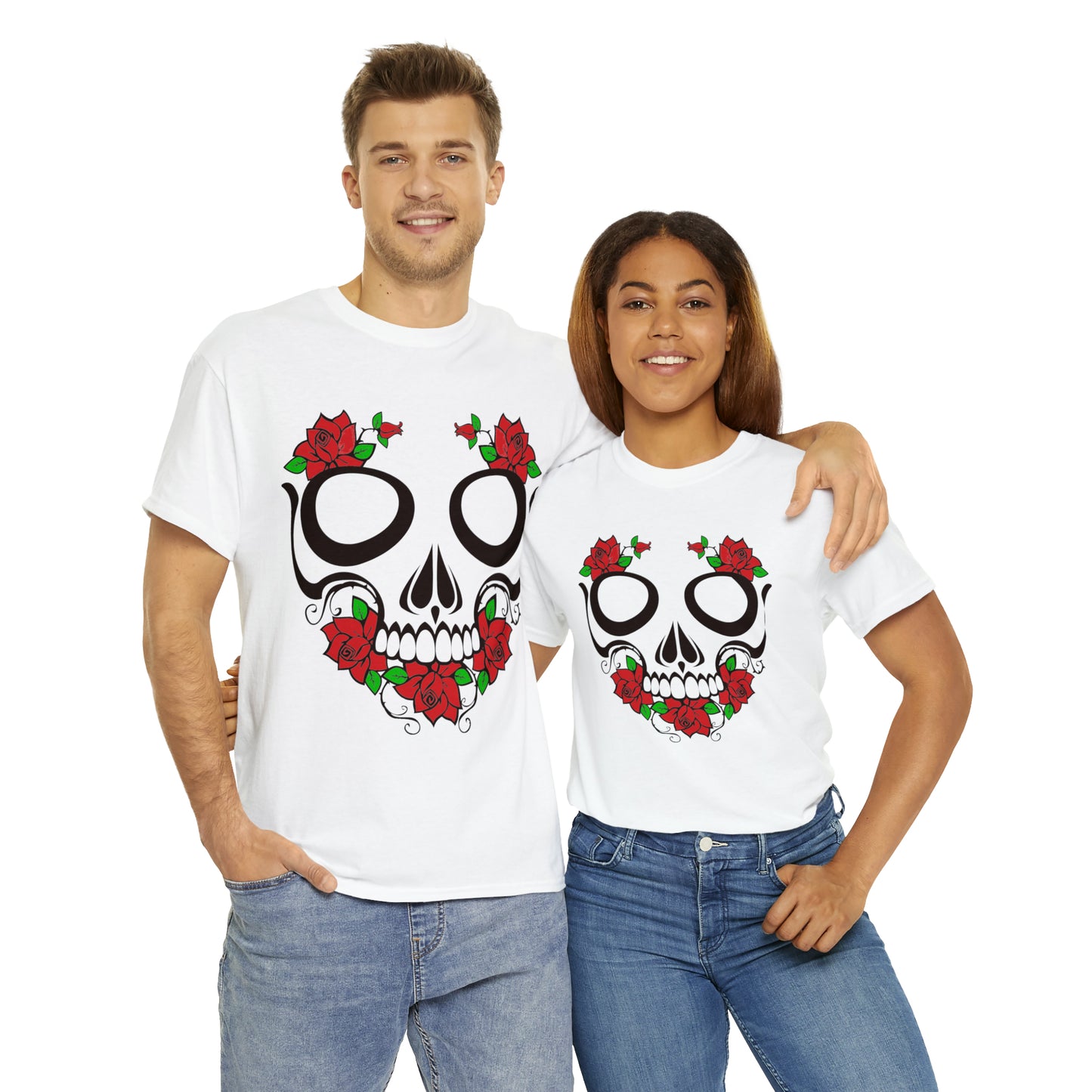 Halloween Day of the Dead 01 - Unisex Heavy Cotton Tee
