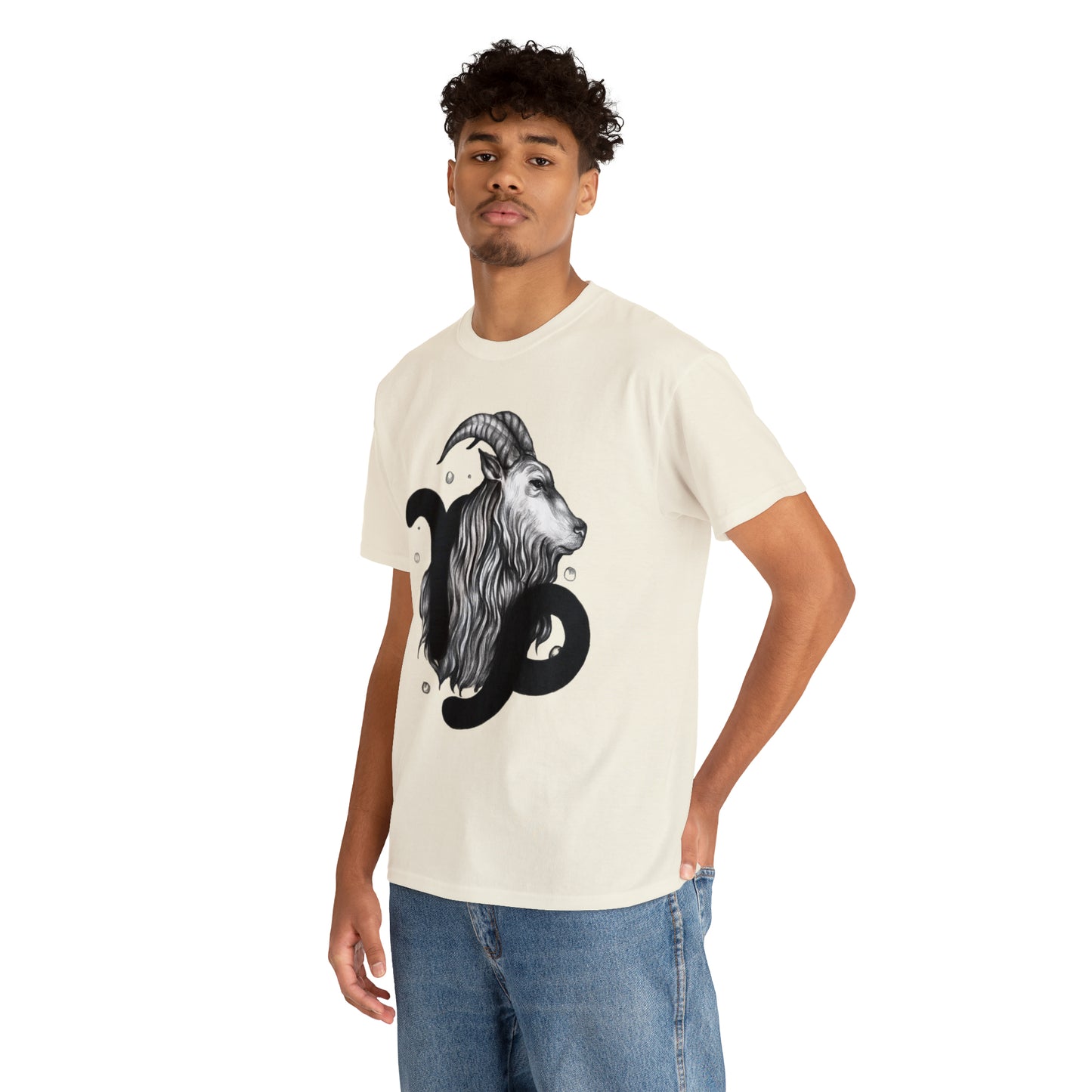 Capricorn Zodiac Sign - Unisex Heavy Cotton Tee