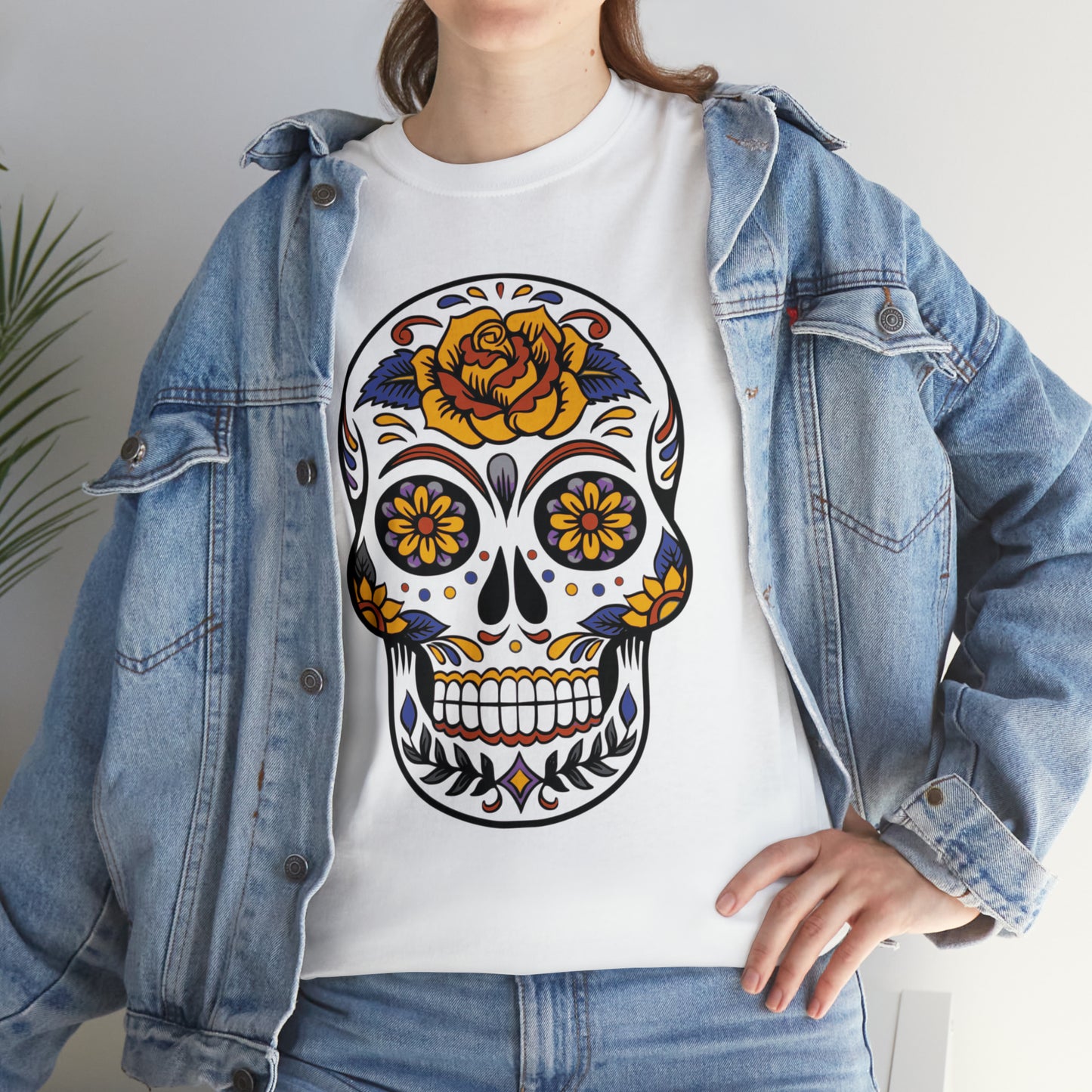 Halloween Day of the Dead 03 - Unisex Heavy Cotton Tee