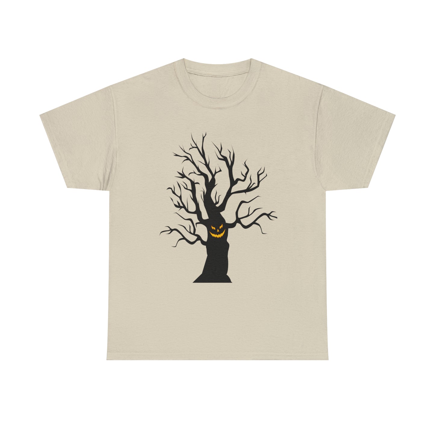 Halloween Scary Tree 03 - Unisex Heavy Cotton Tee