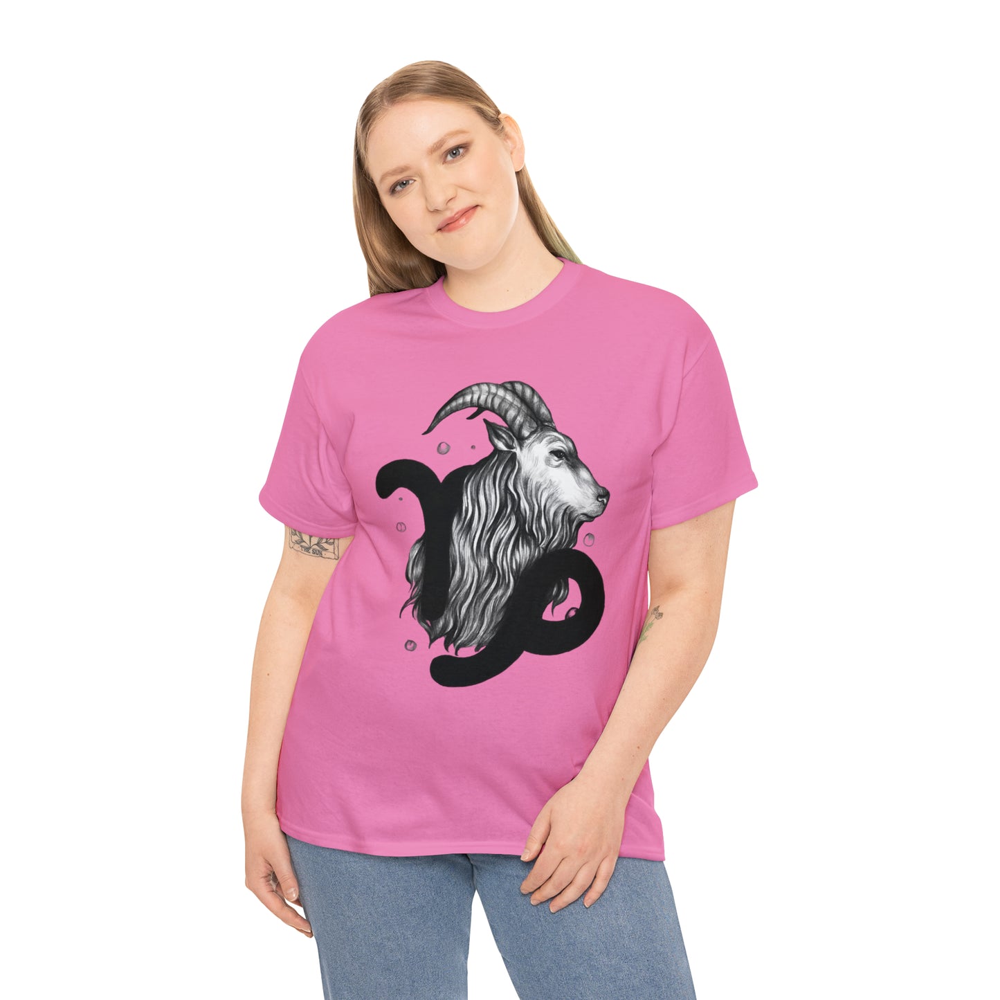 Capricorn Zodiac Sign - Unisex Heavy Cotton Tee