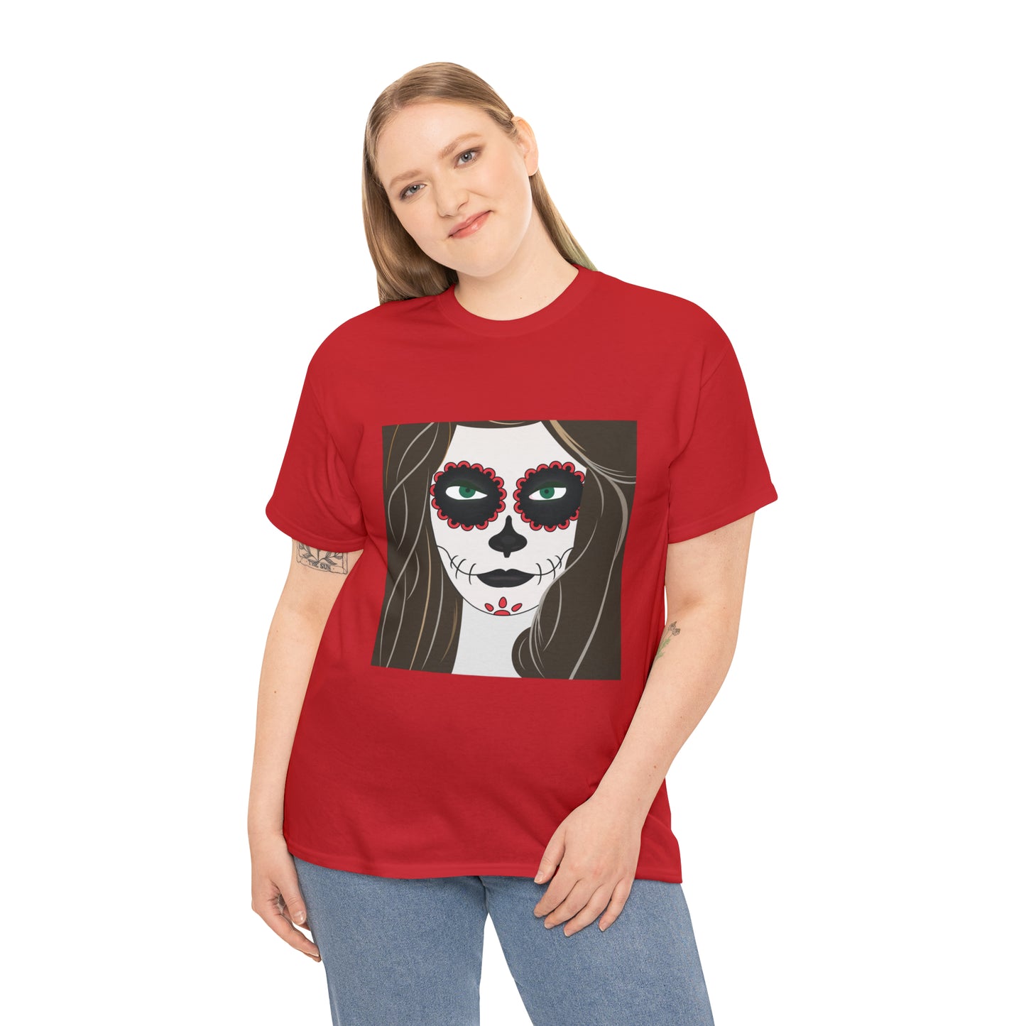Halloween Day of the Dead 02 - Unisex Heavy Cotton Tee