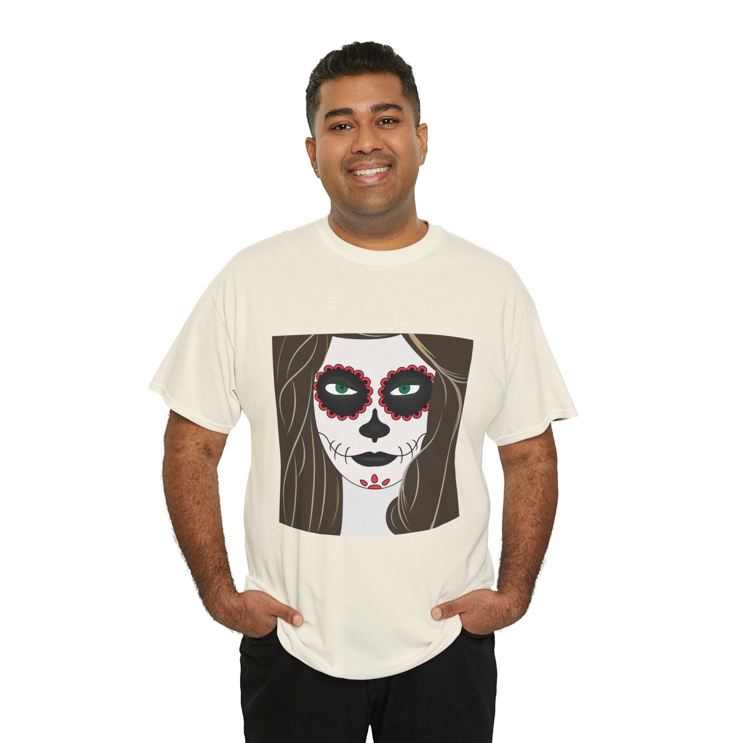 Halloween Day of the Dead 02 - Unisex Heavy Cotton Tee