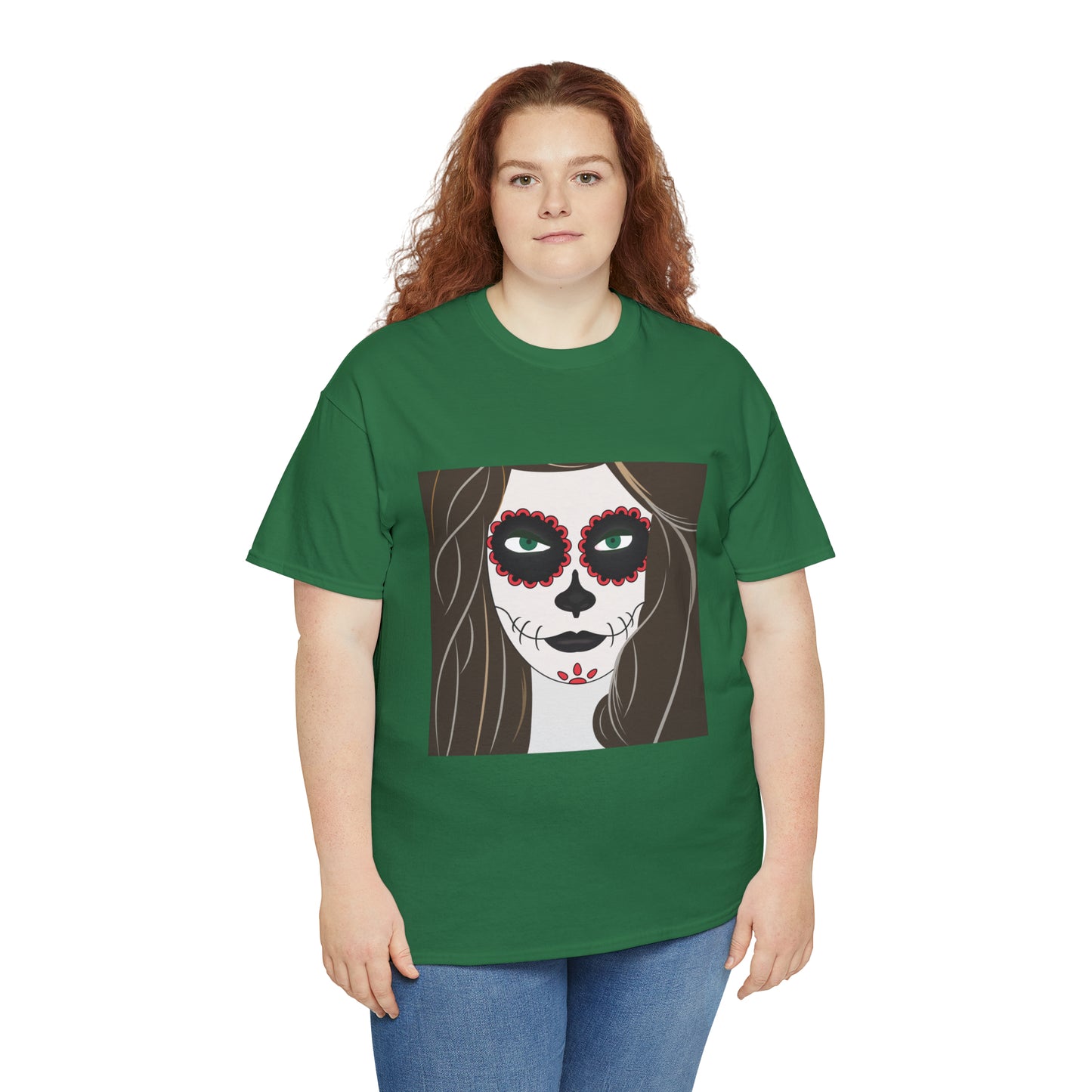 Halloween Day of the Dead 02 - Unisex Heavy Cotton Tee