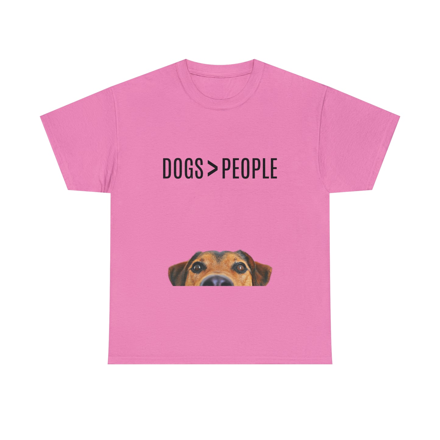 Dogs>People - Unisex Heavy Cotton Tee