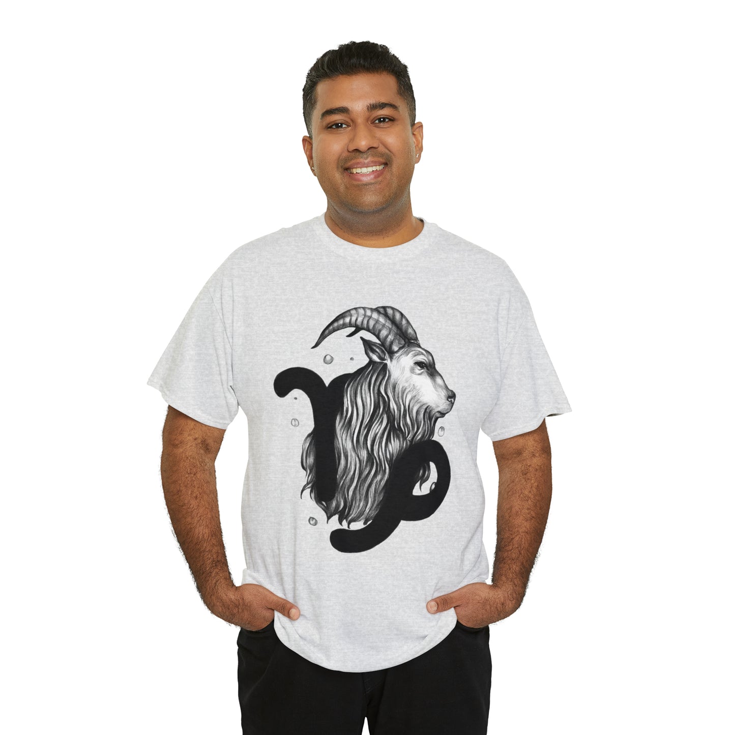 Capricorn Zodiac Sign - Unisex Heavy Cotton Tee