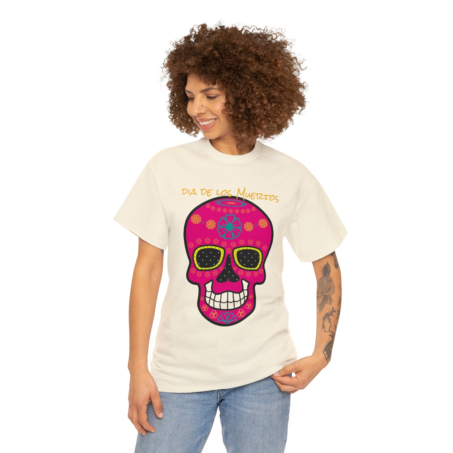 Halloween Day of the dead 0030 - Unisex Heavy Cotton Tee