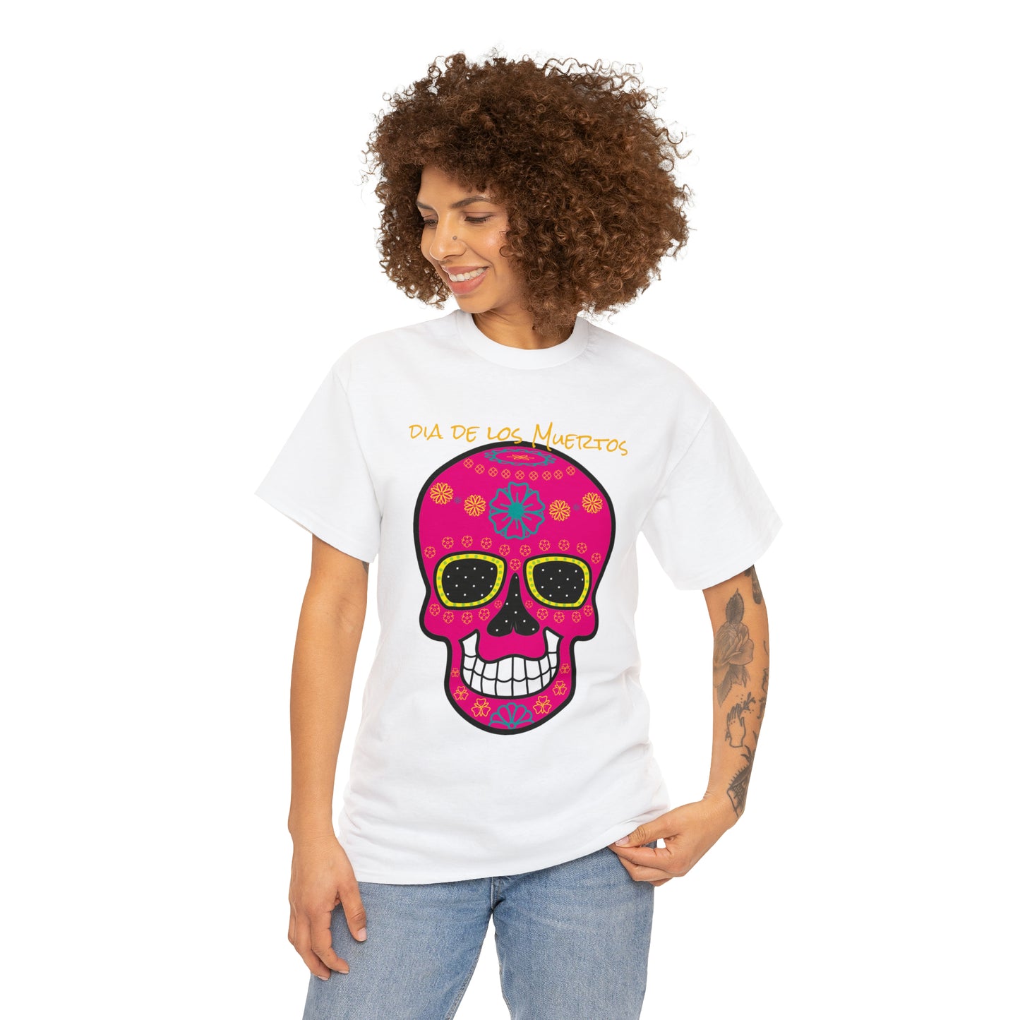 Halloween Day of the dead 0030 - Unisex Heavy Cotton Tee