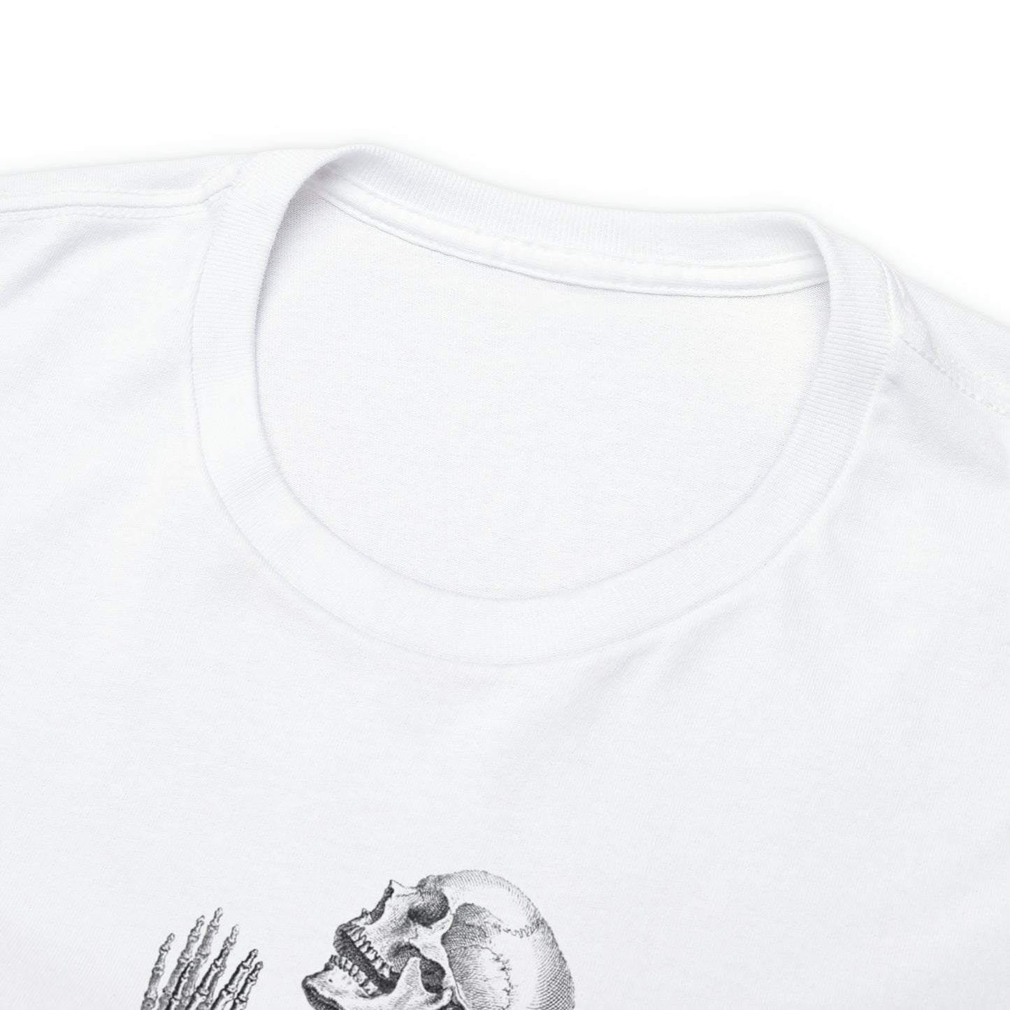 Halloween Praying Skeleton - Unisex Heavy Cotton Tee