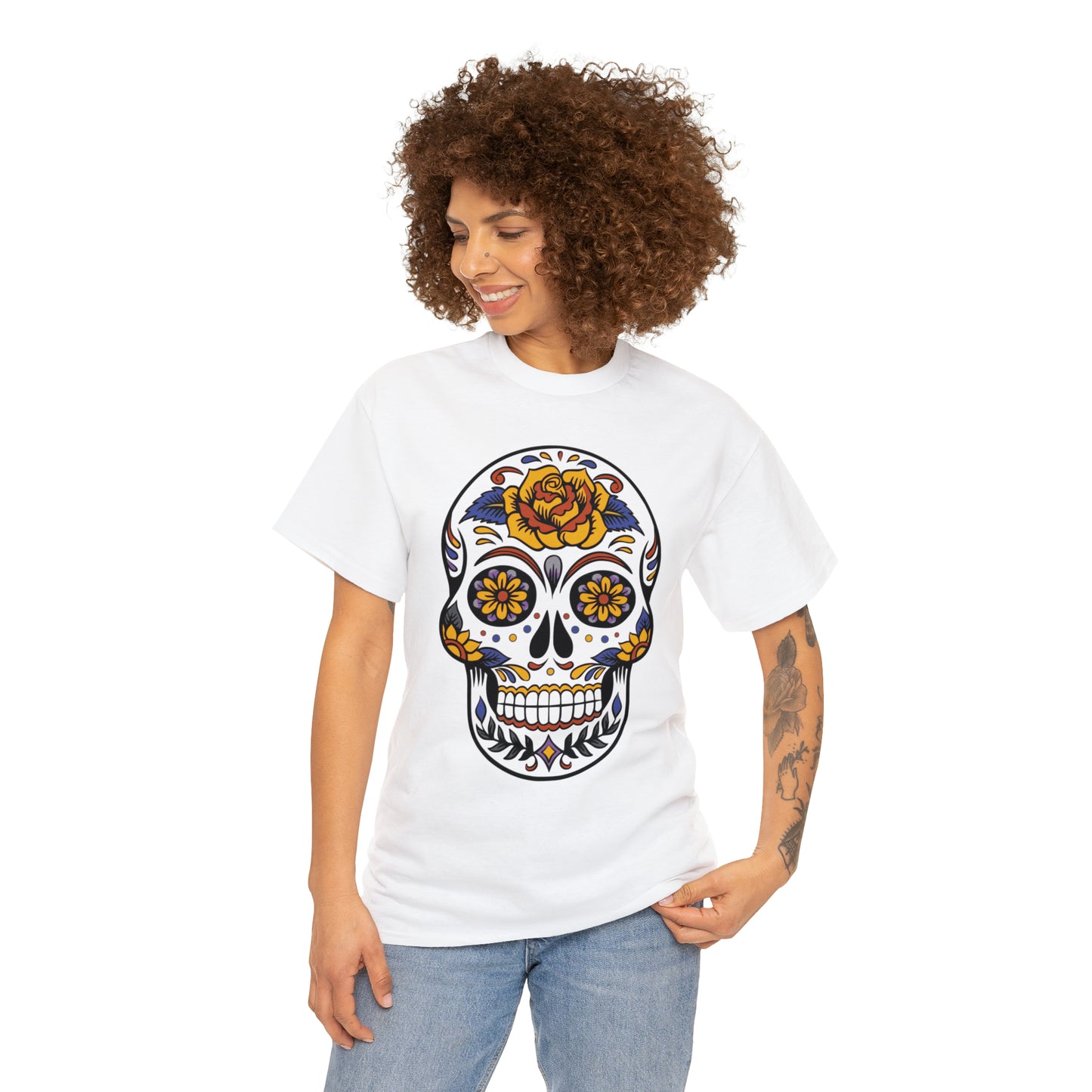 Halloween Day of the Dead 03 - Unisex Heavy Cotton Tee