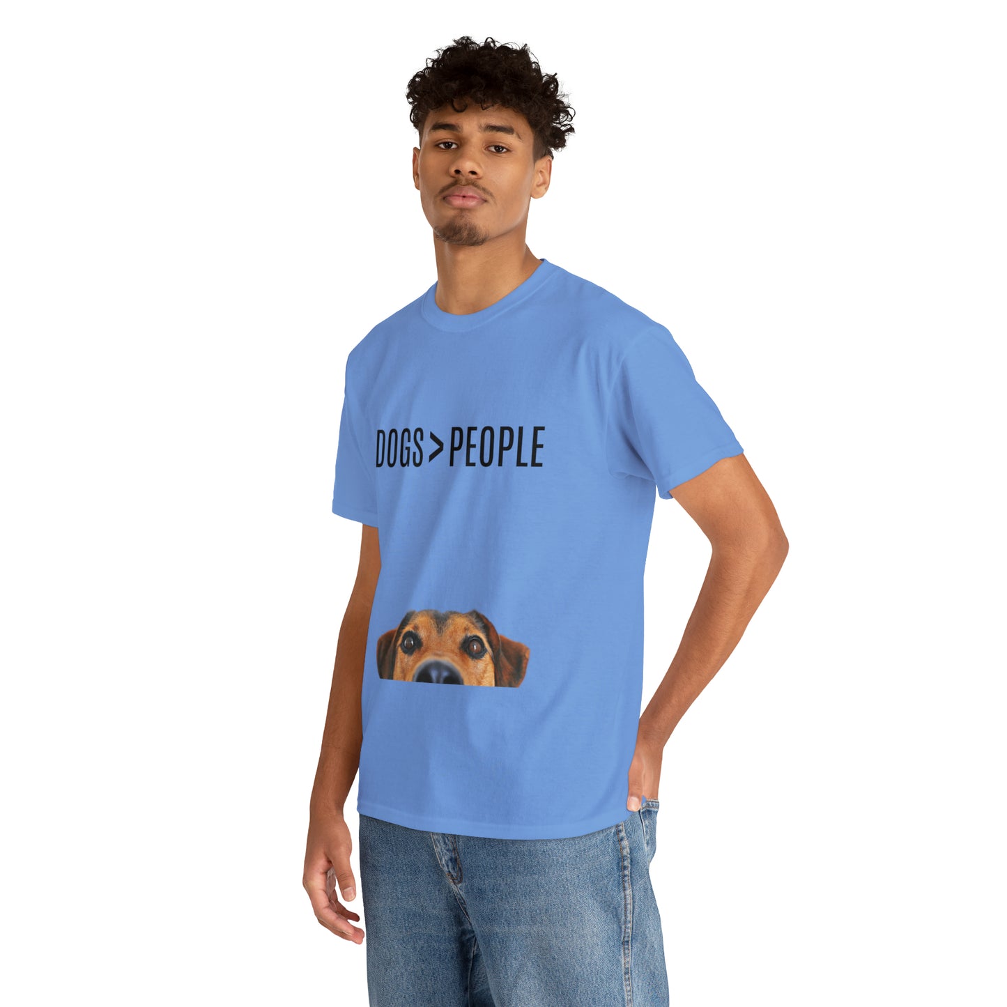 Dogs>People - Unisex Heavy Cotton Tee