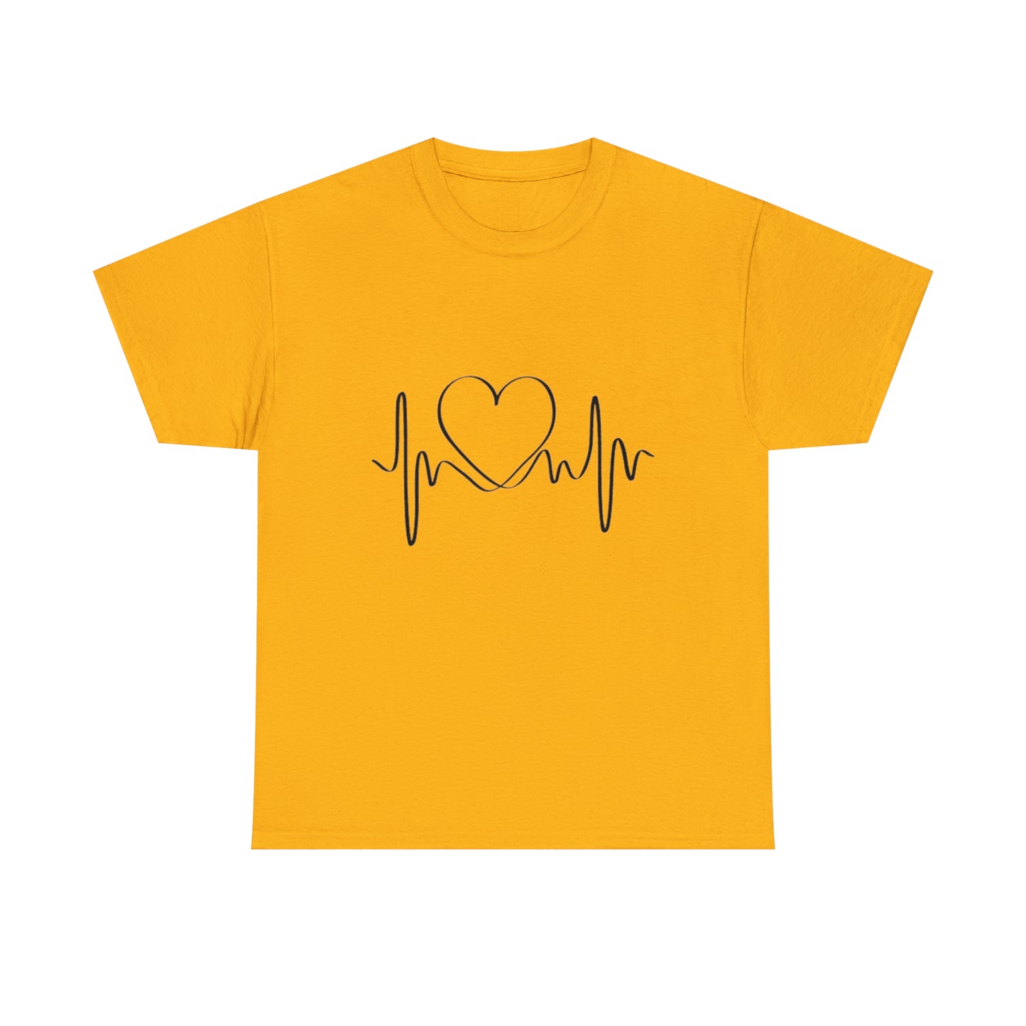 Halloween Scary Heart lines - Unisex Heavy Cotton Tee