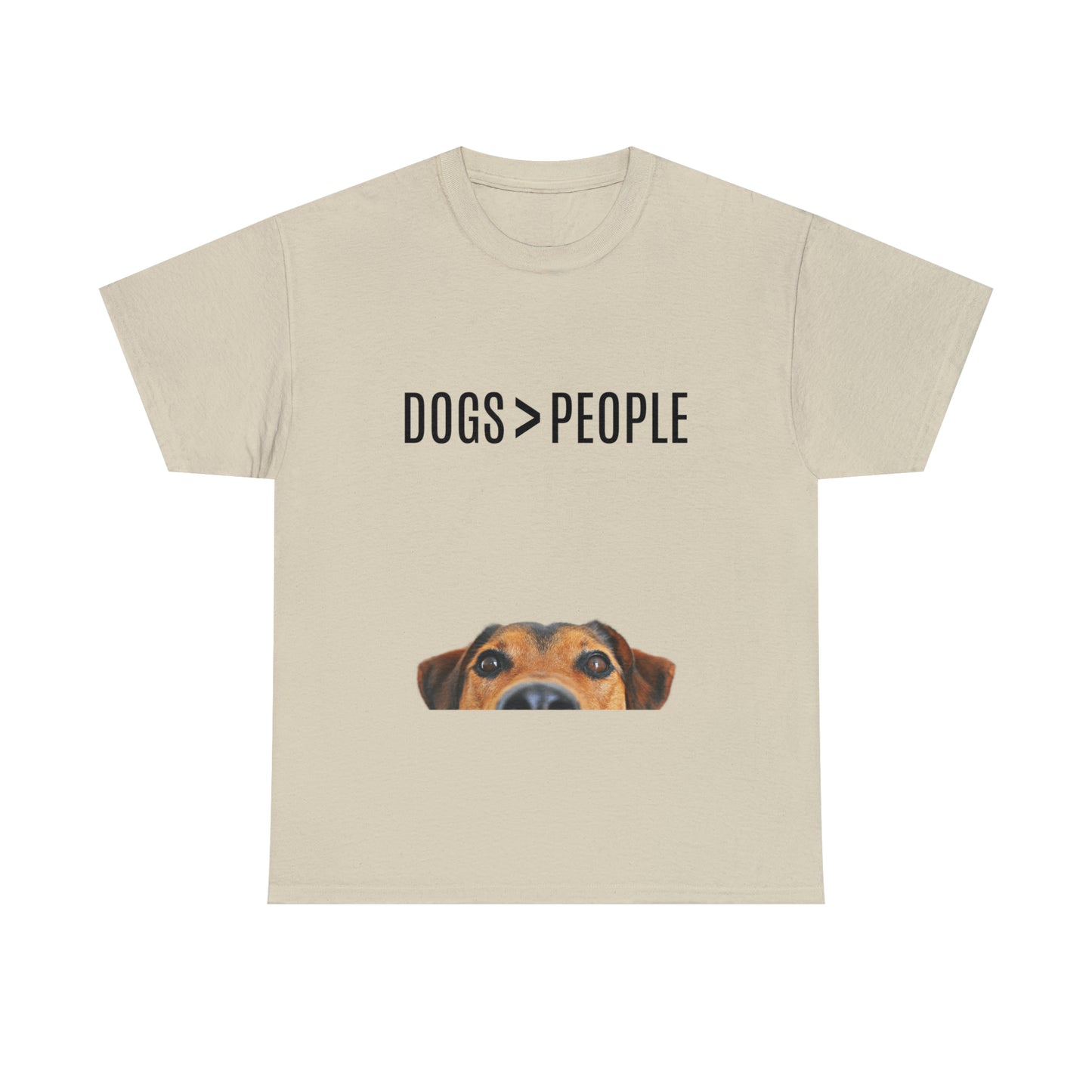 Dogs>People - Unisex Heavy Cotton Tee