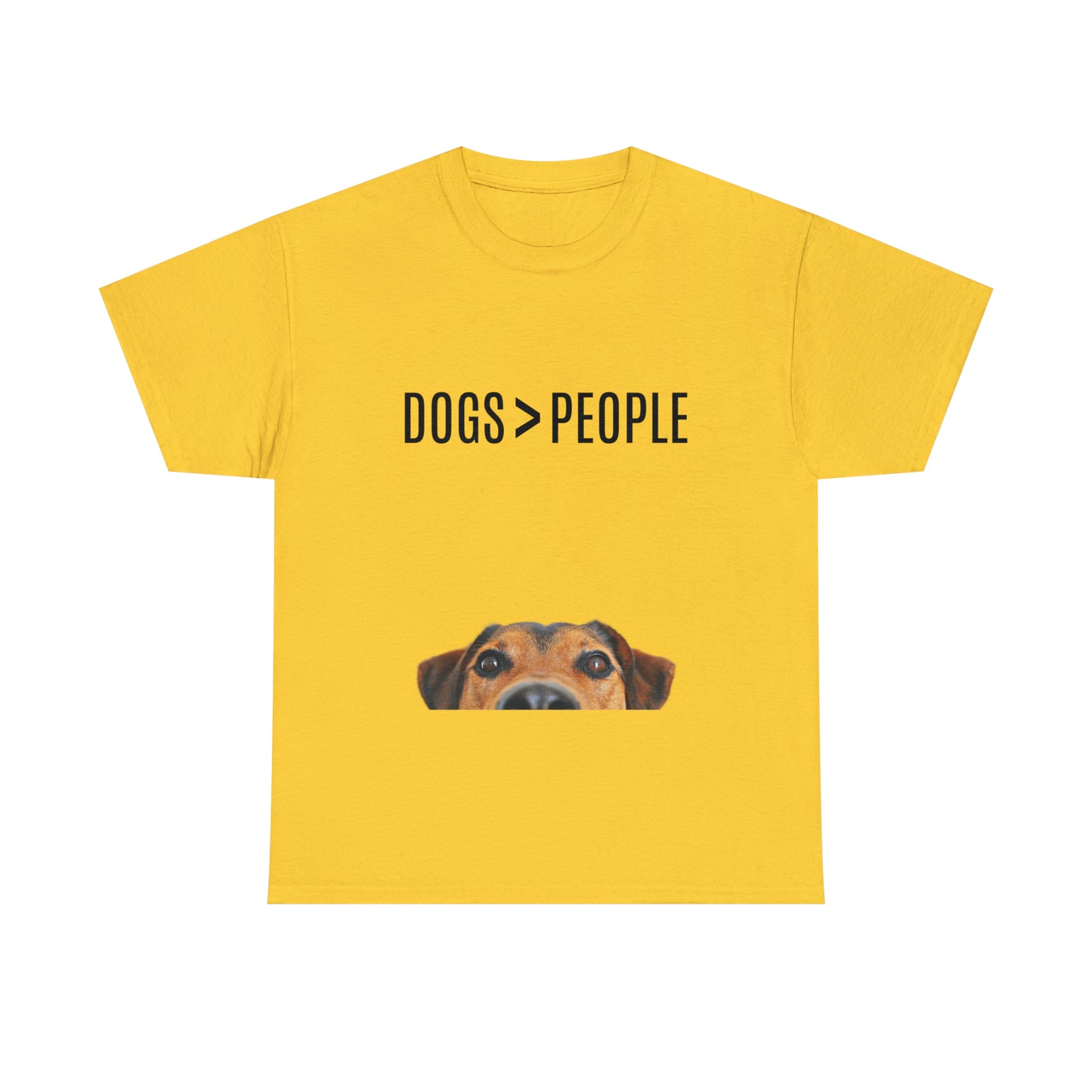 Dogs>People - Unisex Heavy Cotton Tee