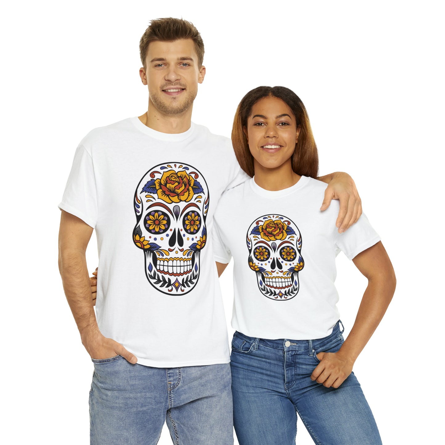 Halloween Day of the Dead 03 - Unisex Heavy Cotton Tee