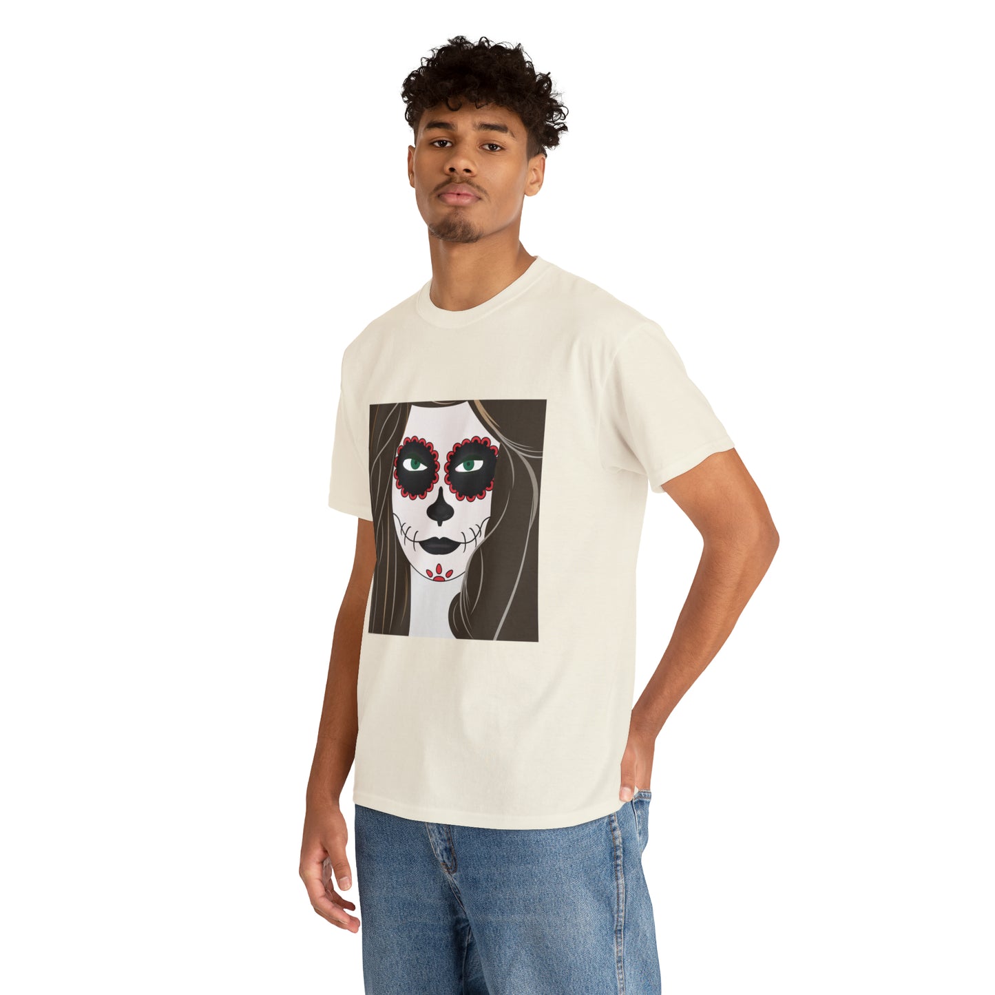 Halloween Day of the Dead 02 - Unisex Heavy Cotton Tee