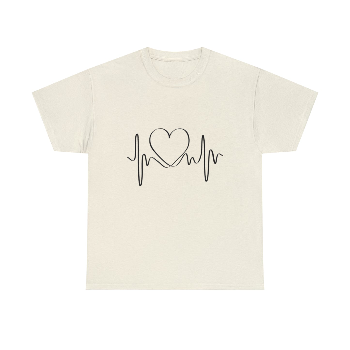 Halloween Scary Heart lines - Unisex Heavy Cotton Tee