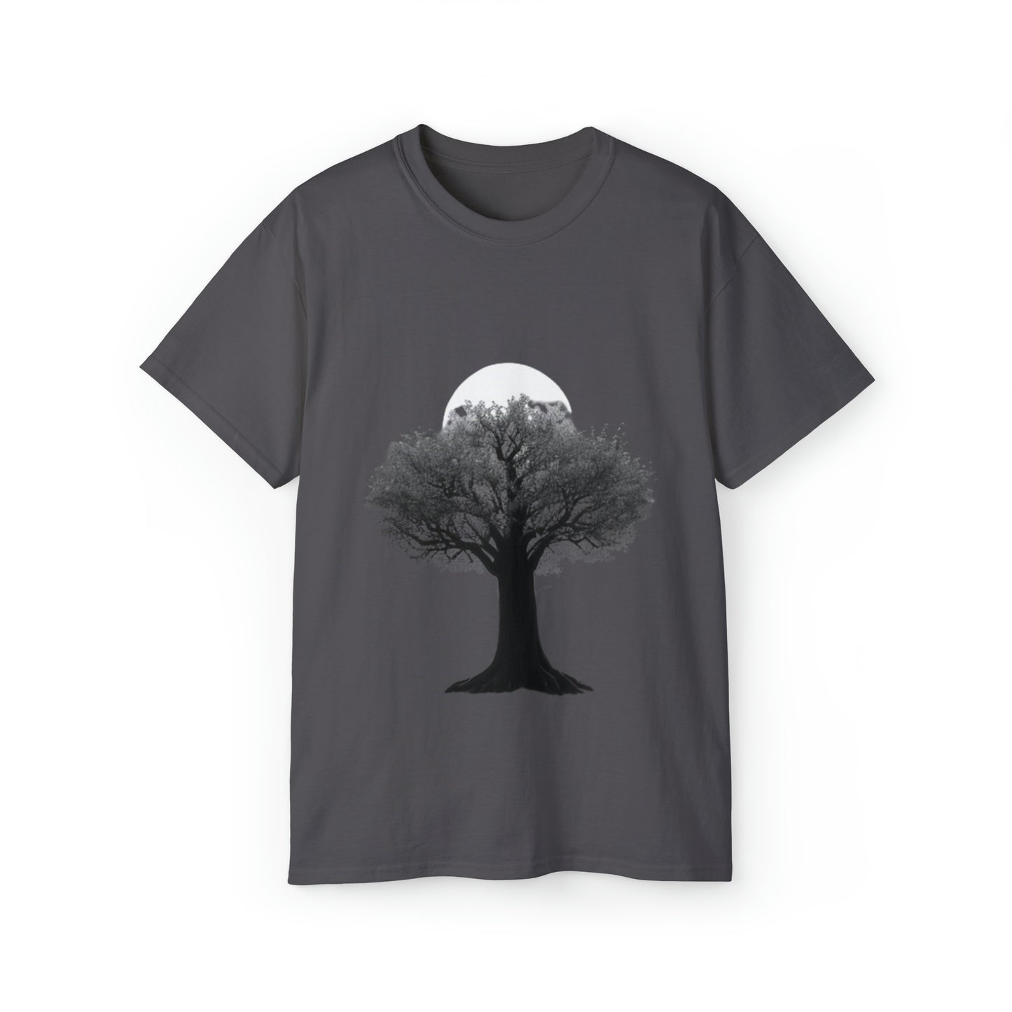 Halloween Scary Tree and Moon - Unisex Ultra Cotton Tee