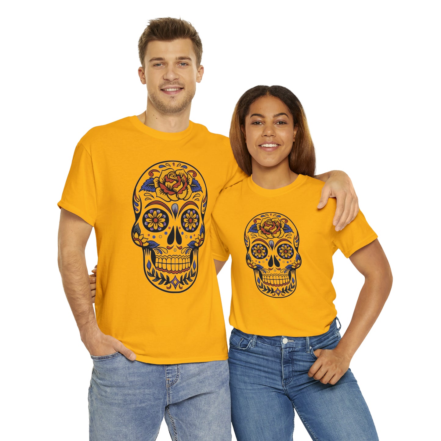 Halloween Day of the Dead 03 - Unisex Heavy Cotton Tee