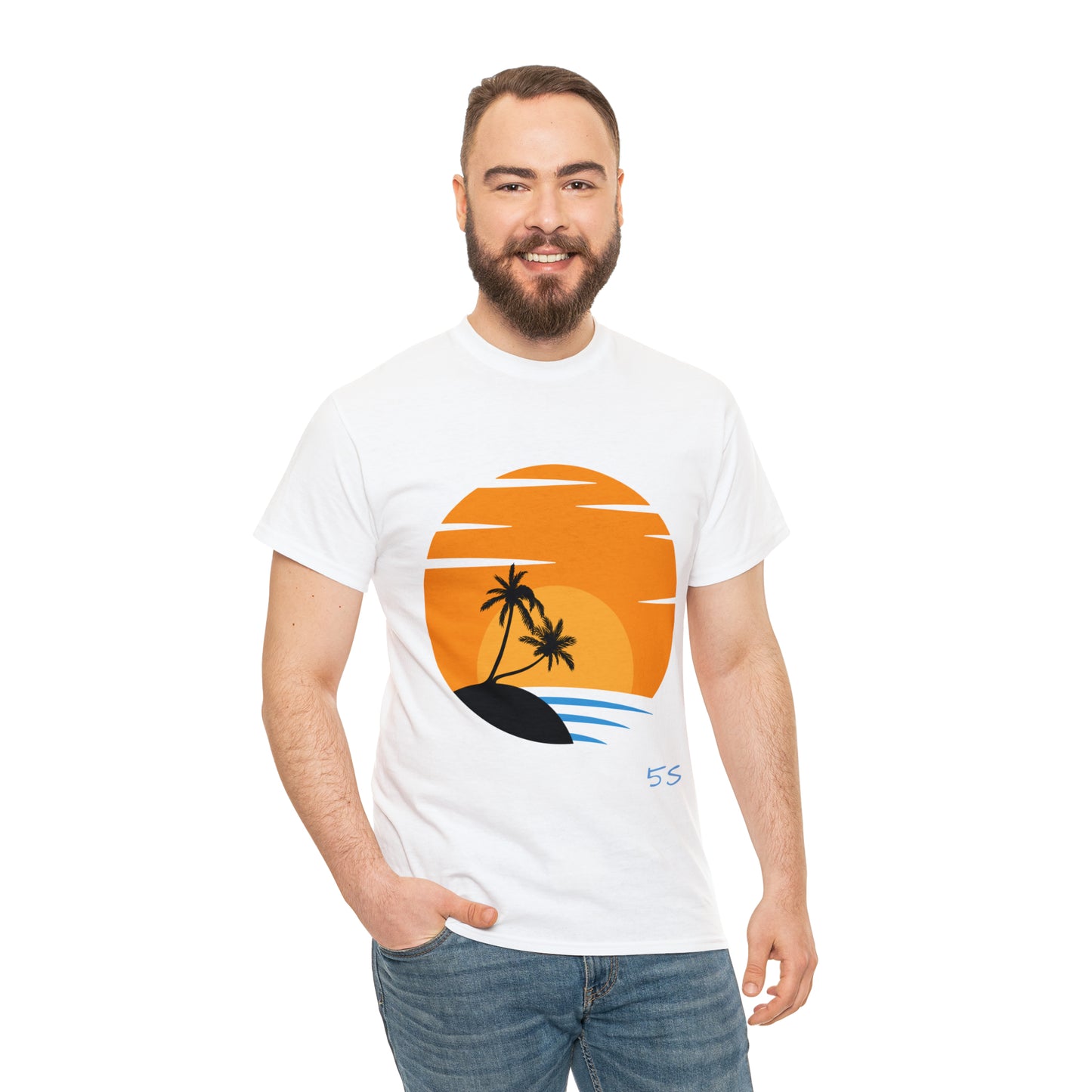 SunSet #002 - Unisex Heavy Cotton Tee