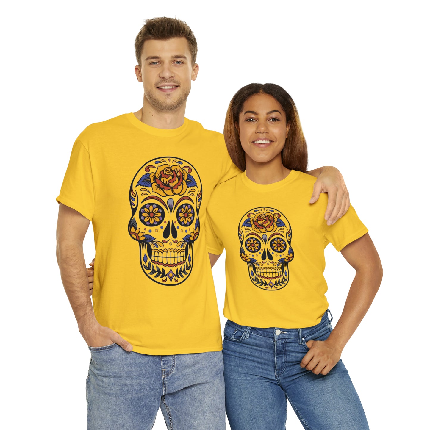 Halloween Day of the Dead 03 - Unisex Heavy Cotton Tee