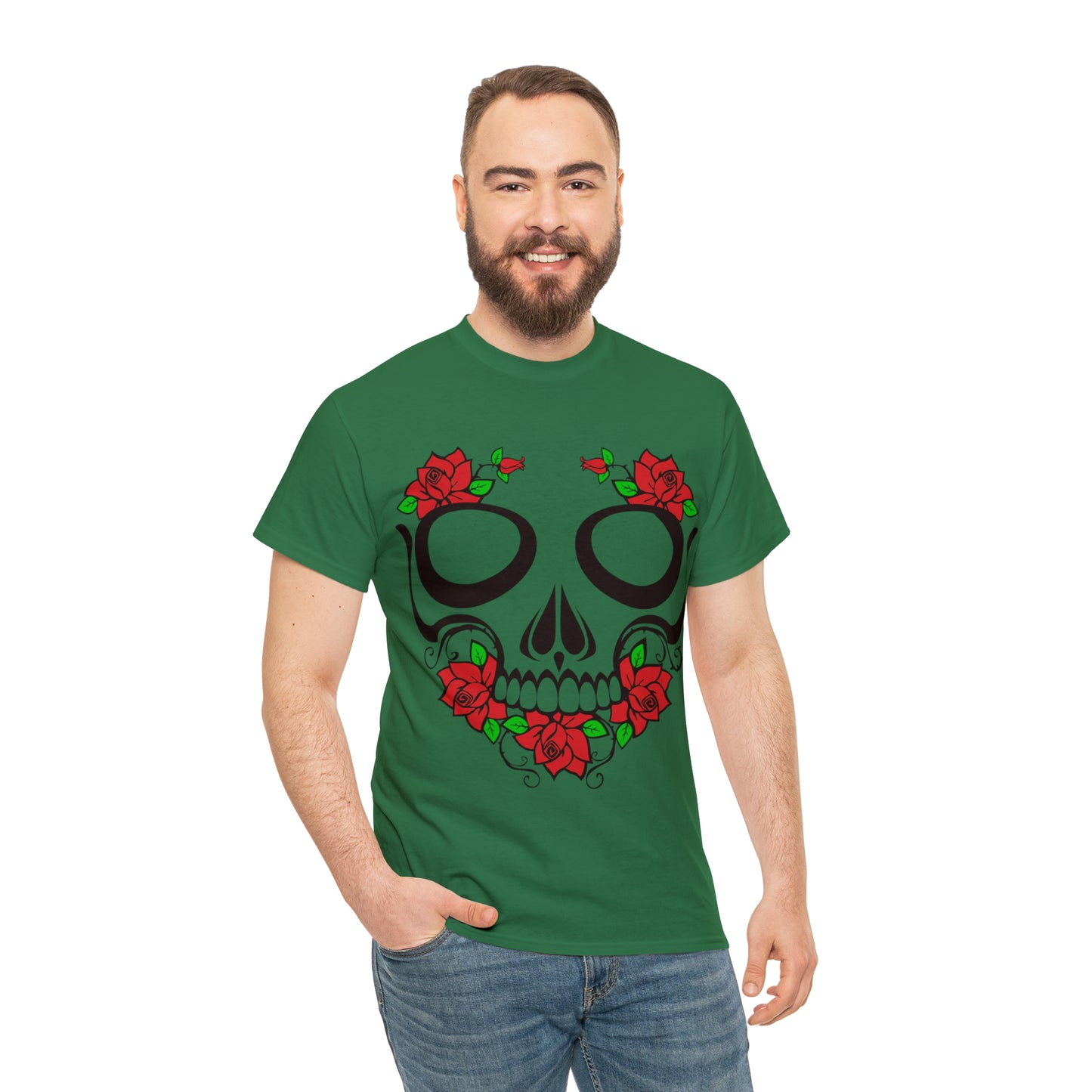 Halloween Day of the Dead 01 - Unisex Heavy Cotton Tee