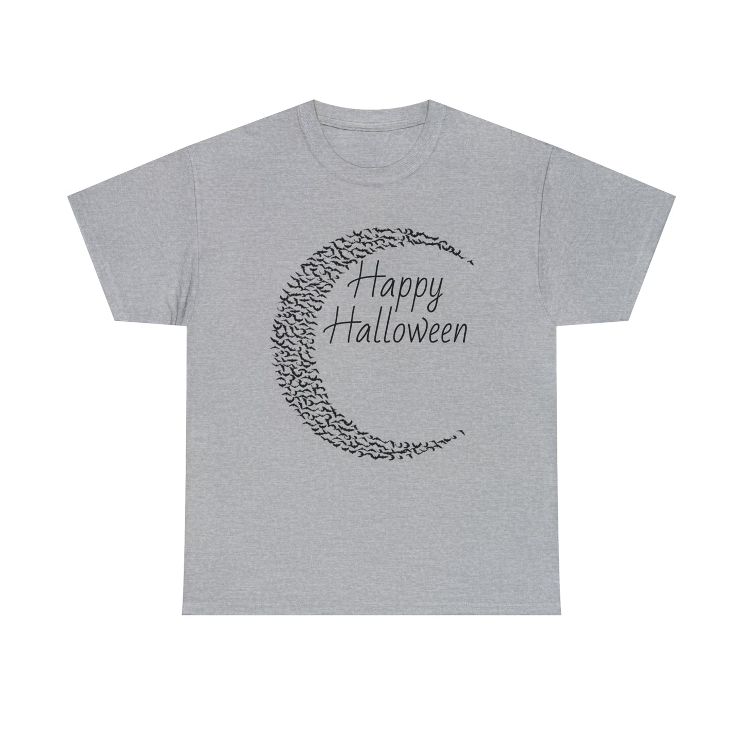 Halloween Moon Bats - Unisex Heavy Cotton Tee