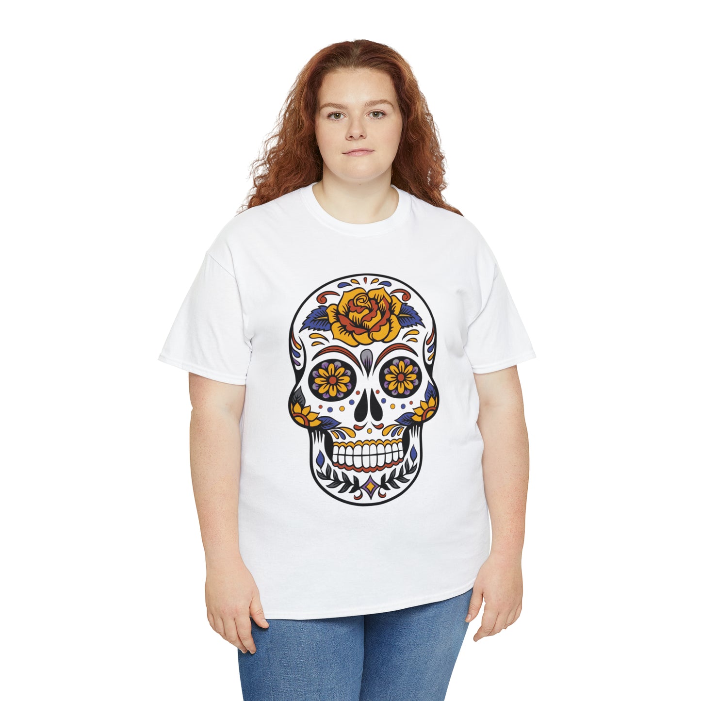 Halloween Day of the Dead 03 - Unisex Heavy Cotton Tee