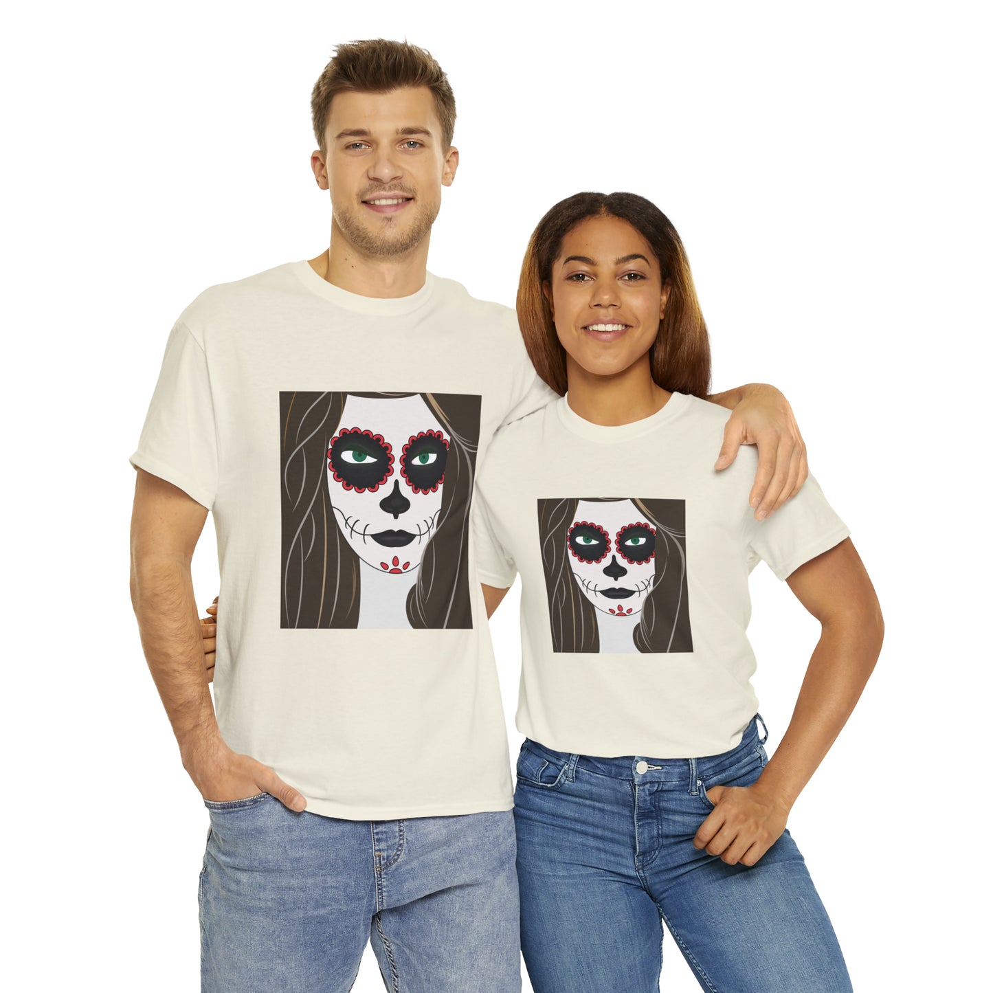 Halloween Day of the Dead 02 - Unisex Heavy Cotton Tee