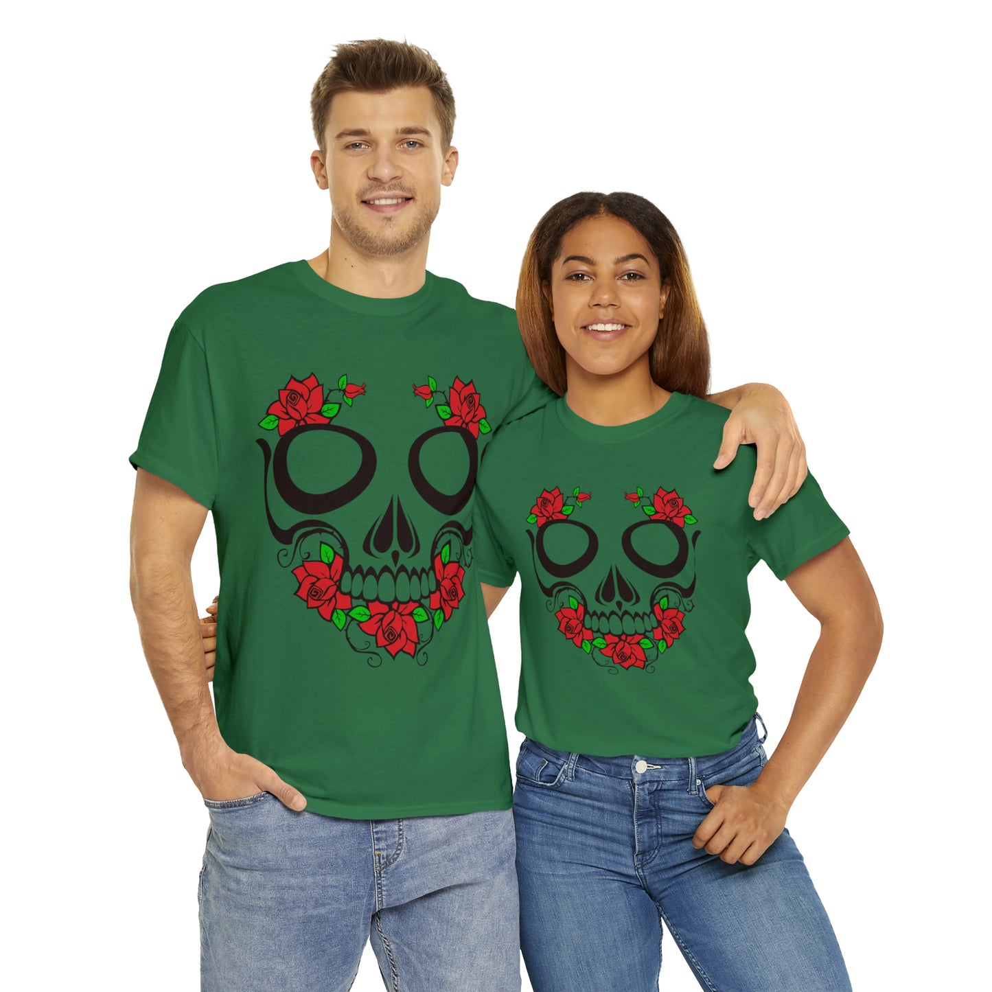 Halloween Day of the Dead 01 - Unisex Heavy Cotton Tee