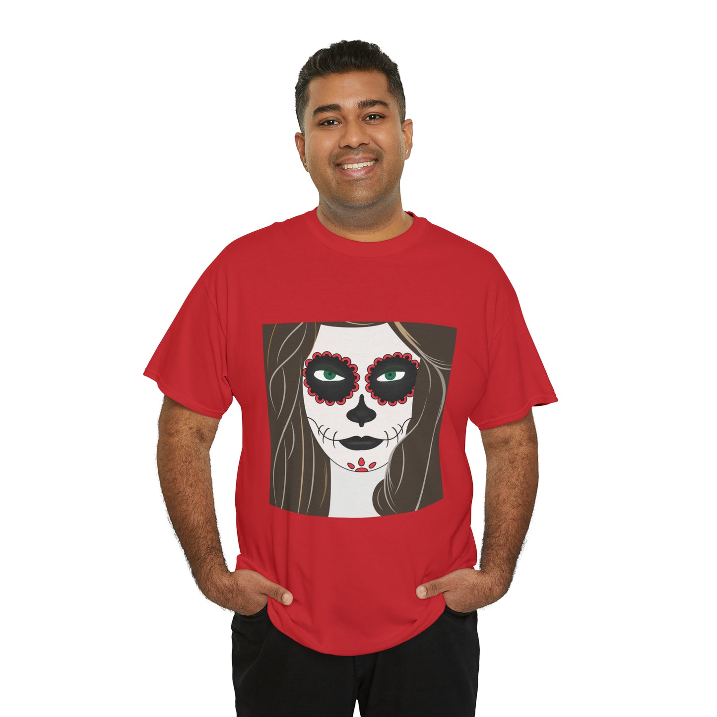 Halloween Day of the Dead 02 - Unisex Heavy Cotton Tee