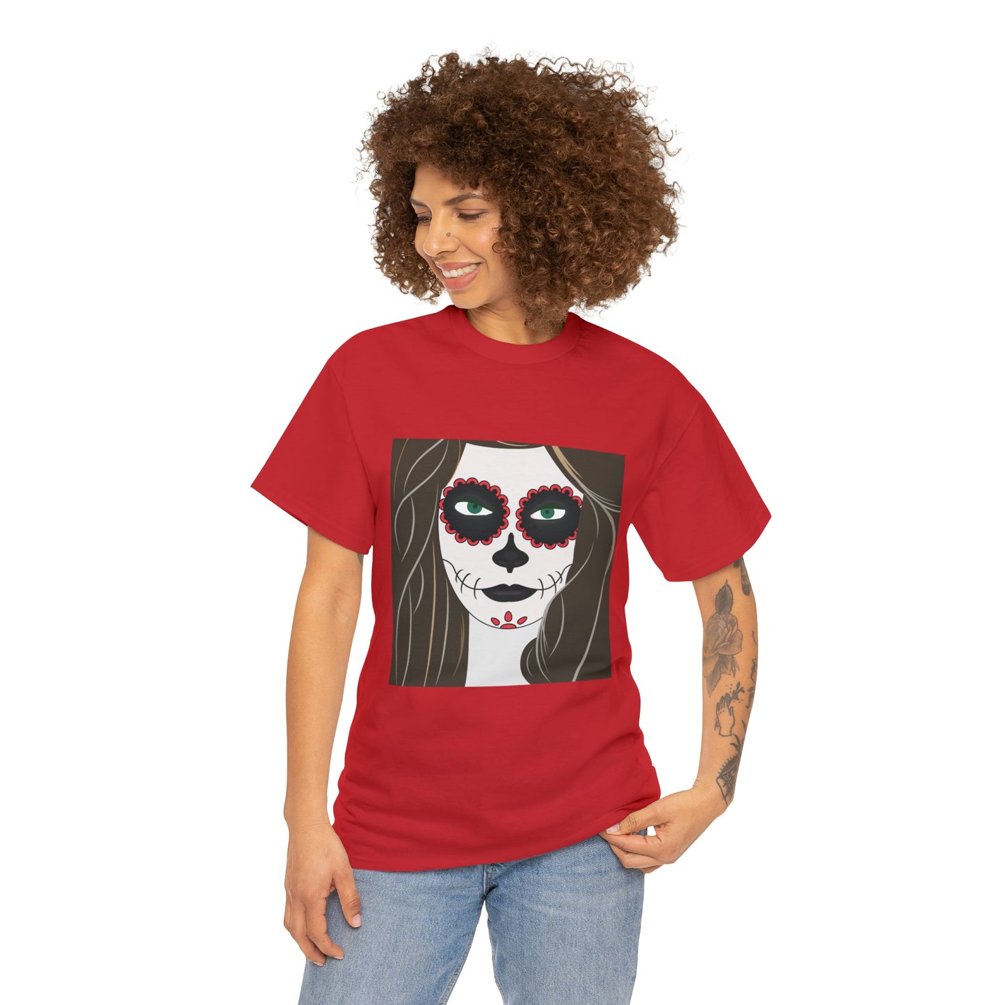 Halloween Day of the Dead 02 - Unisex Heavy Cotton Tee